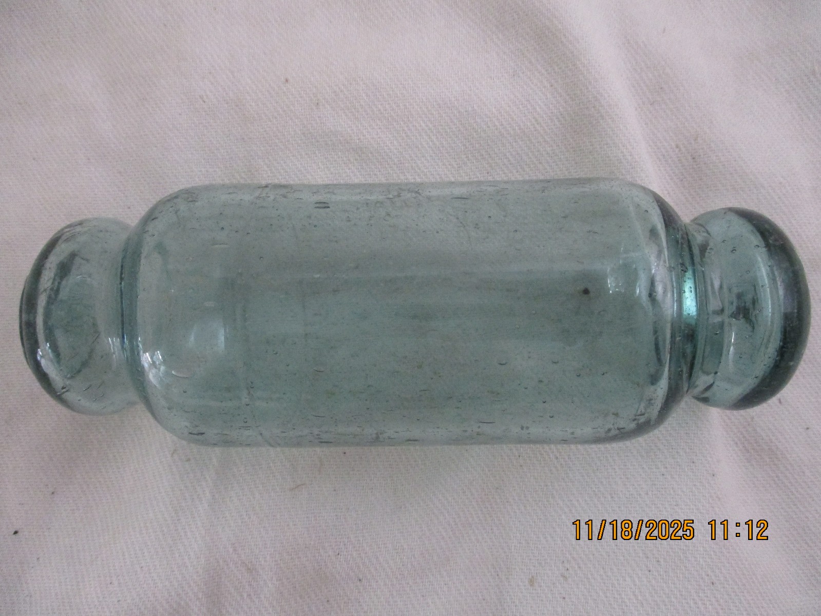 Two Authentic Japanese Large and Small Rolling Pin Floats Alaska Beach Combed