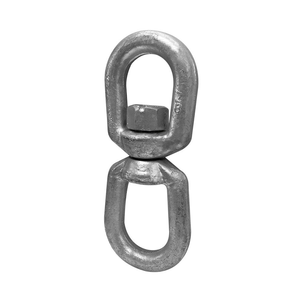 7/8" Galvanized Steel Marine EYE EYE Mooring Swivel Drop Forged 10,000 LBS WLL