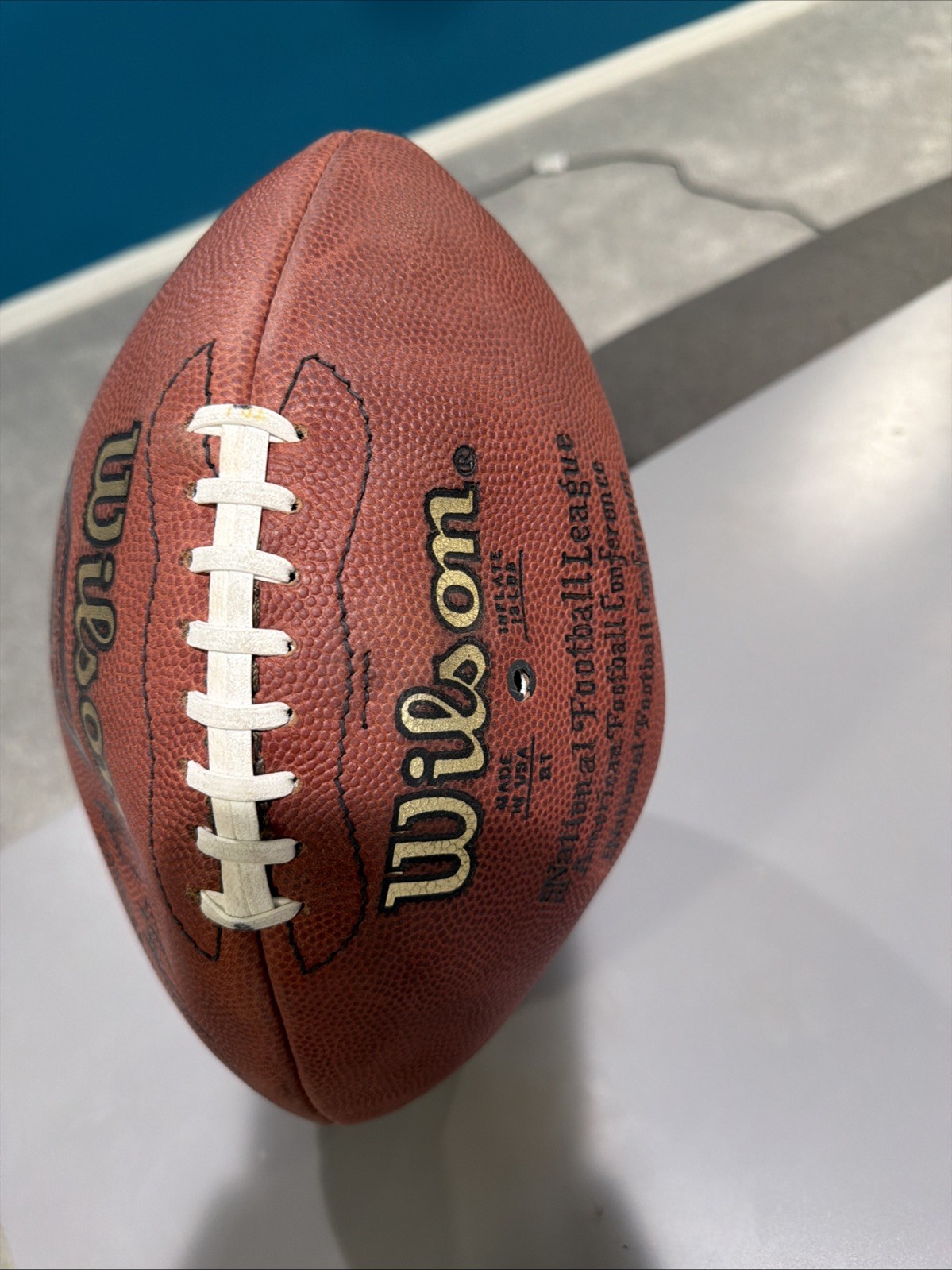 Mark Brunell GAME USED & Autographed NFL Football 1994 75th Anniv 1st Career TD