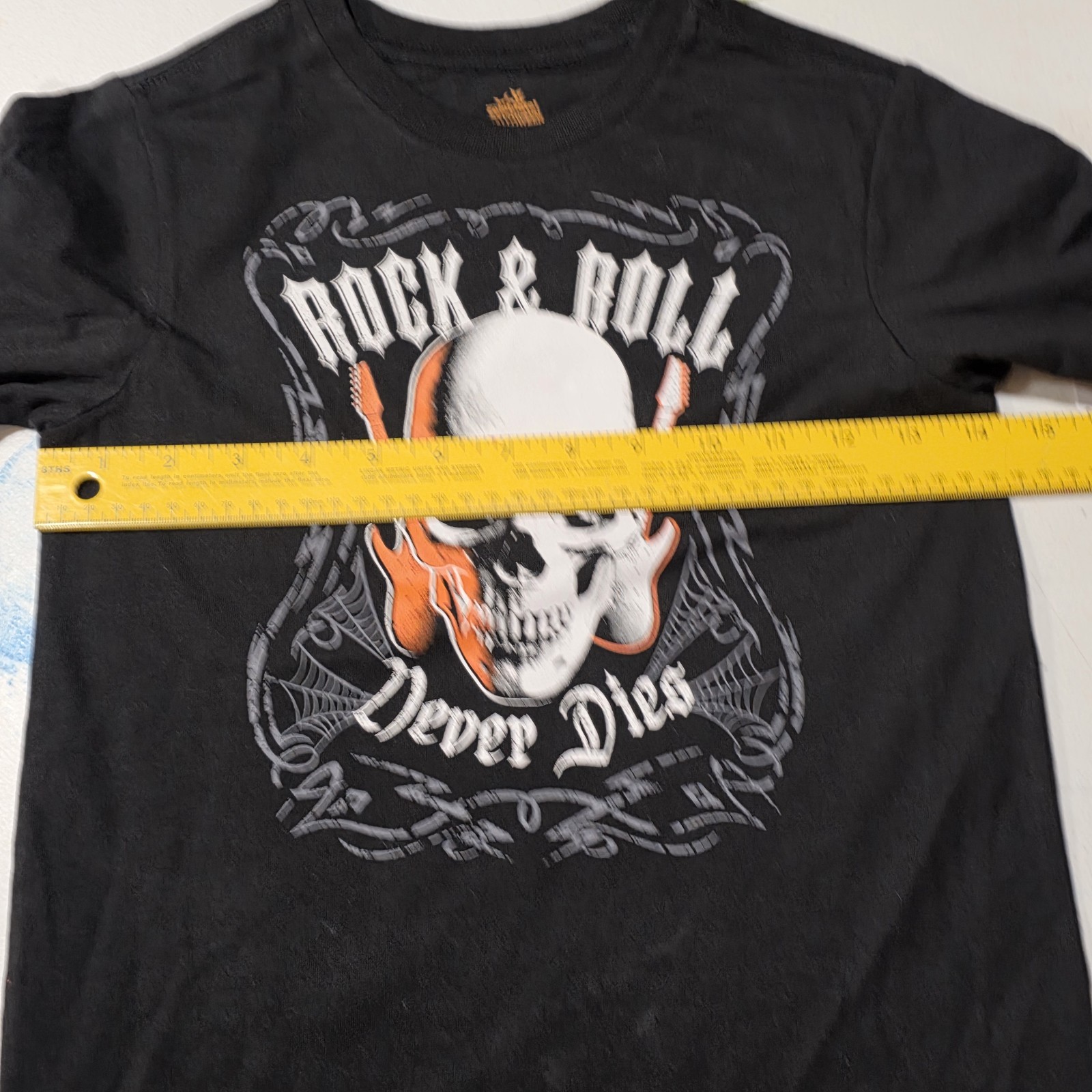 New Lot Of 2 Boys Short Sleeve Halloween T-Shirt Medium 8 Top Black Grey Shirt