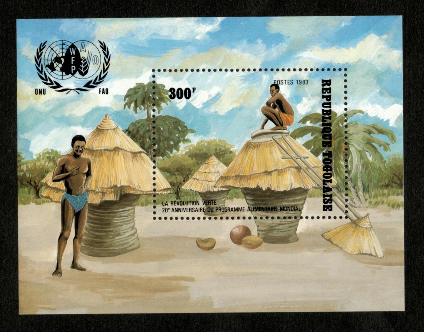 Togo 1984 - World Food Program, 20th Anniversary - Souvenir Sheet - 1185 - MNH