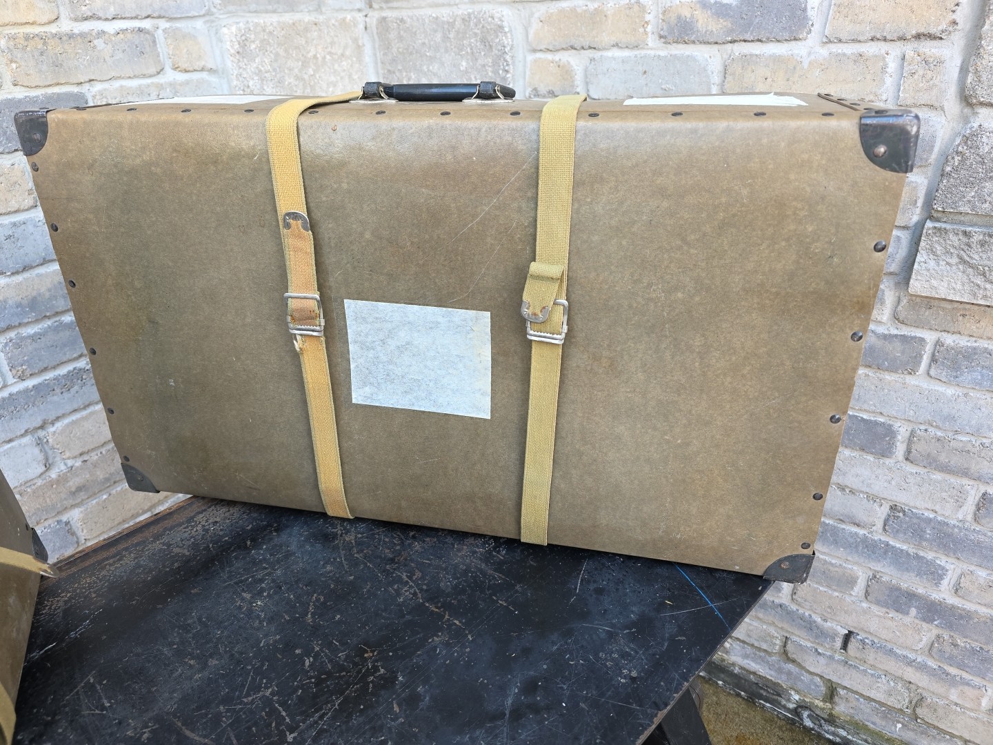 Vintage Pair of Fiber Hardware Cases 29x16x8