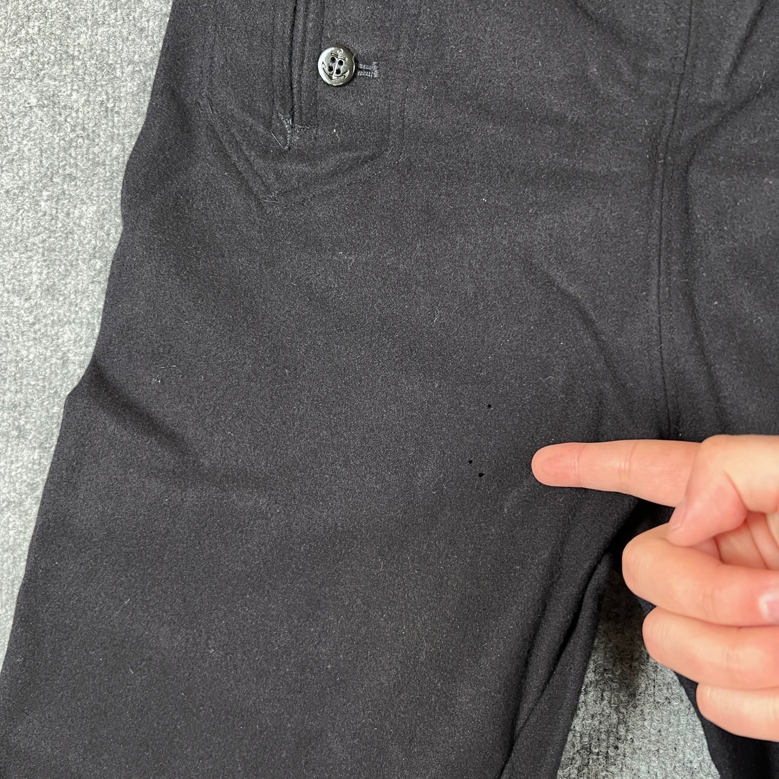 VTG 70s US Navy Sailor Pants Mens 32L 32x32 Wool Cracker Jack Bell Bottom Flare