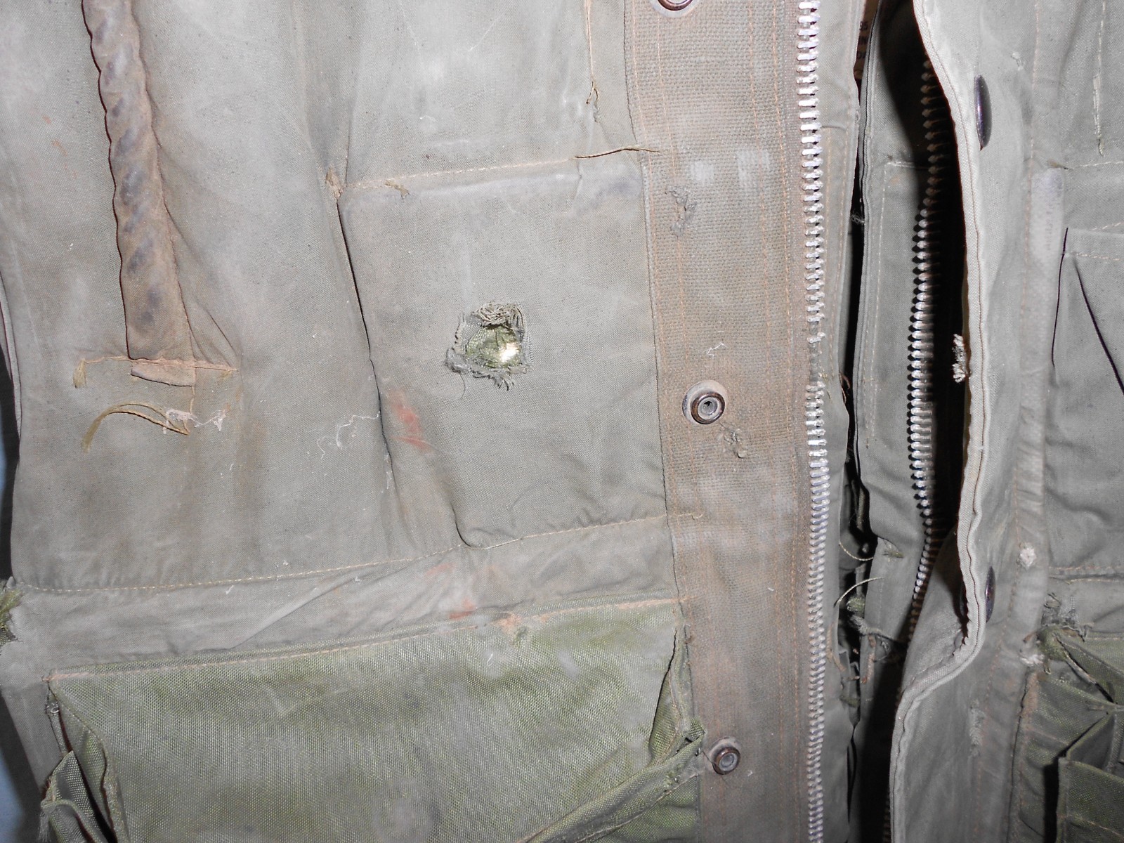 USMC M1955 Flak Jacket Vest w/Inserts Large "Well Worn" Free Shipping