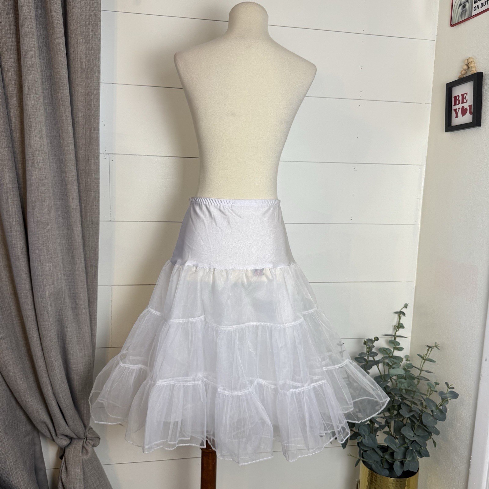 Women’s Grace Karin Petticoat Skirt Crinoline Tutu Dress White Large