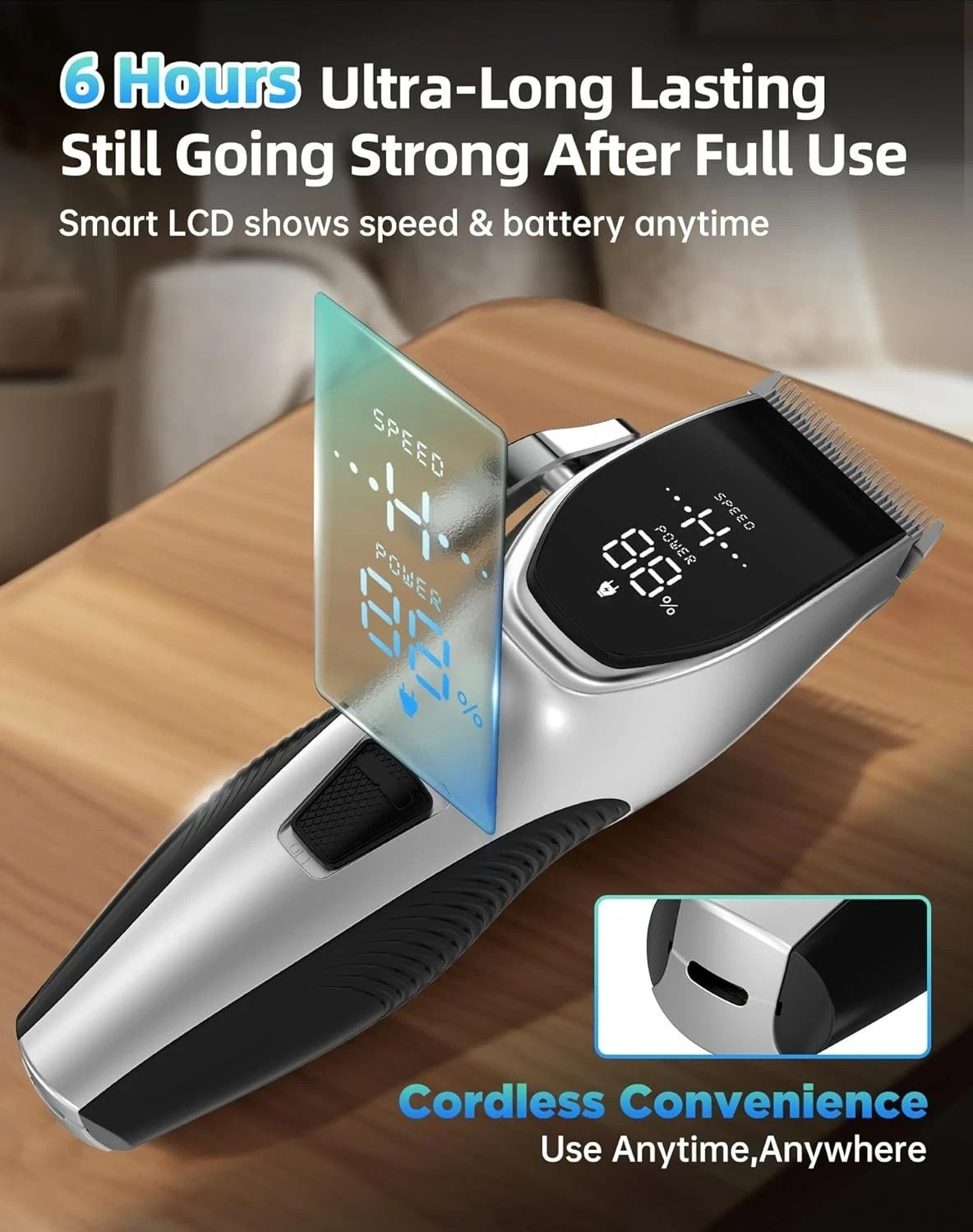 Professional PET CLIPPERS Dog Grooming Kit Heavy Duty Trimmer Thick Hair US