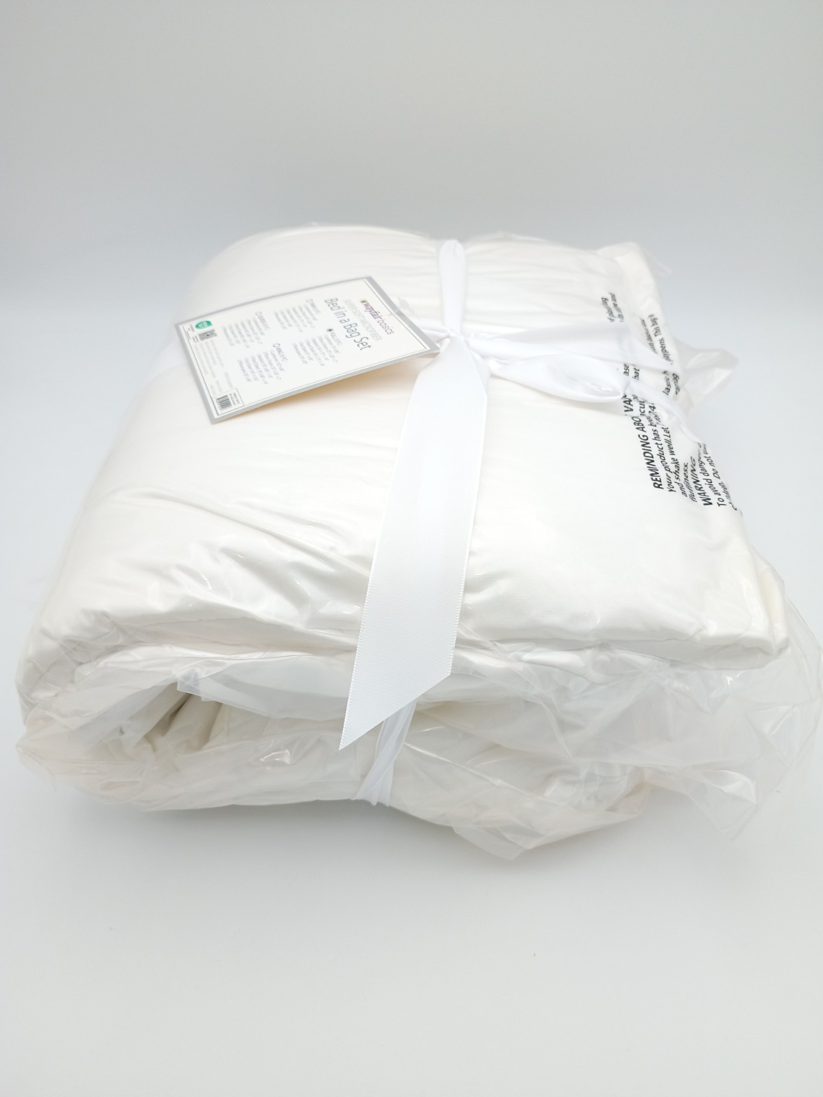 Wayfair Basics 8pc Full Super Soft Microfiber Bed in a Bag Set - Brand New-White
