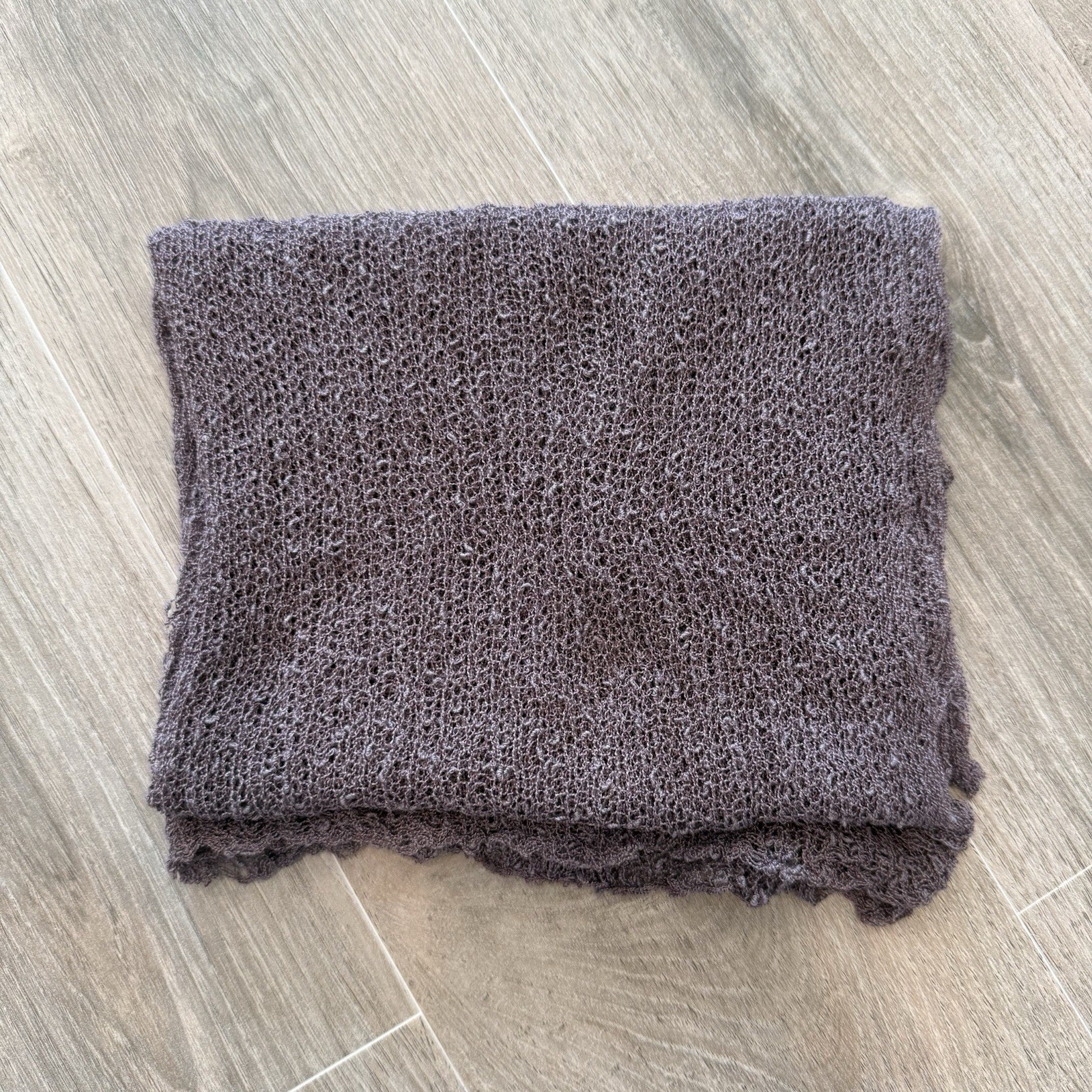 Faux Fur Newborn Baby Nest Newborn Photography Prop Set - Purple/Mauve