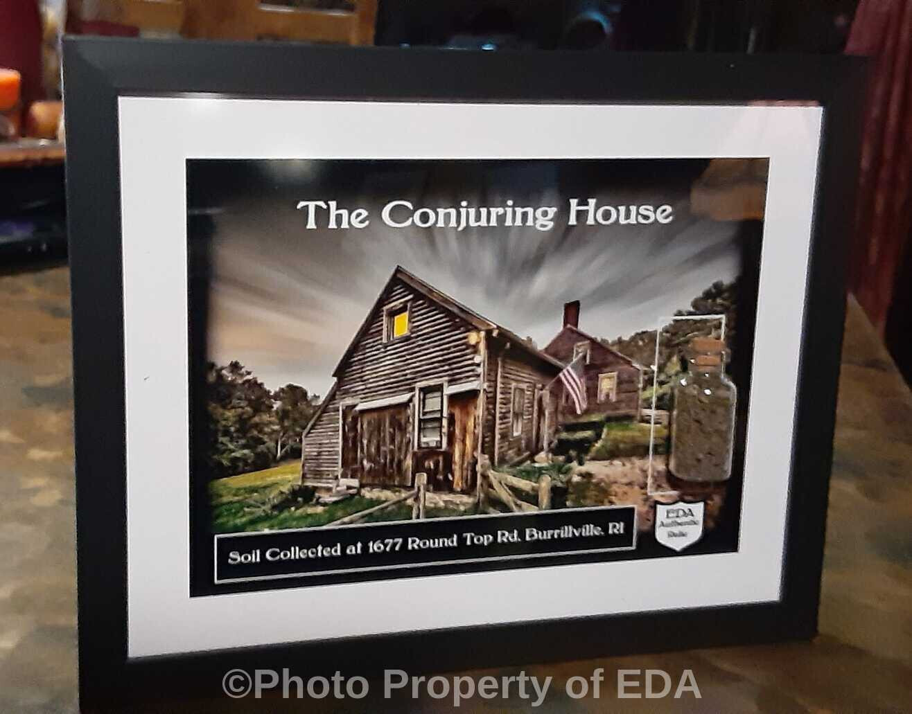 Framed THE CONJURING HOUSE Relic Soil Sample w/COA Haunted Item Ed Elaine Warren