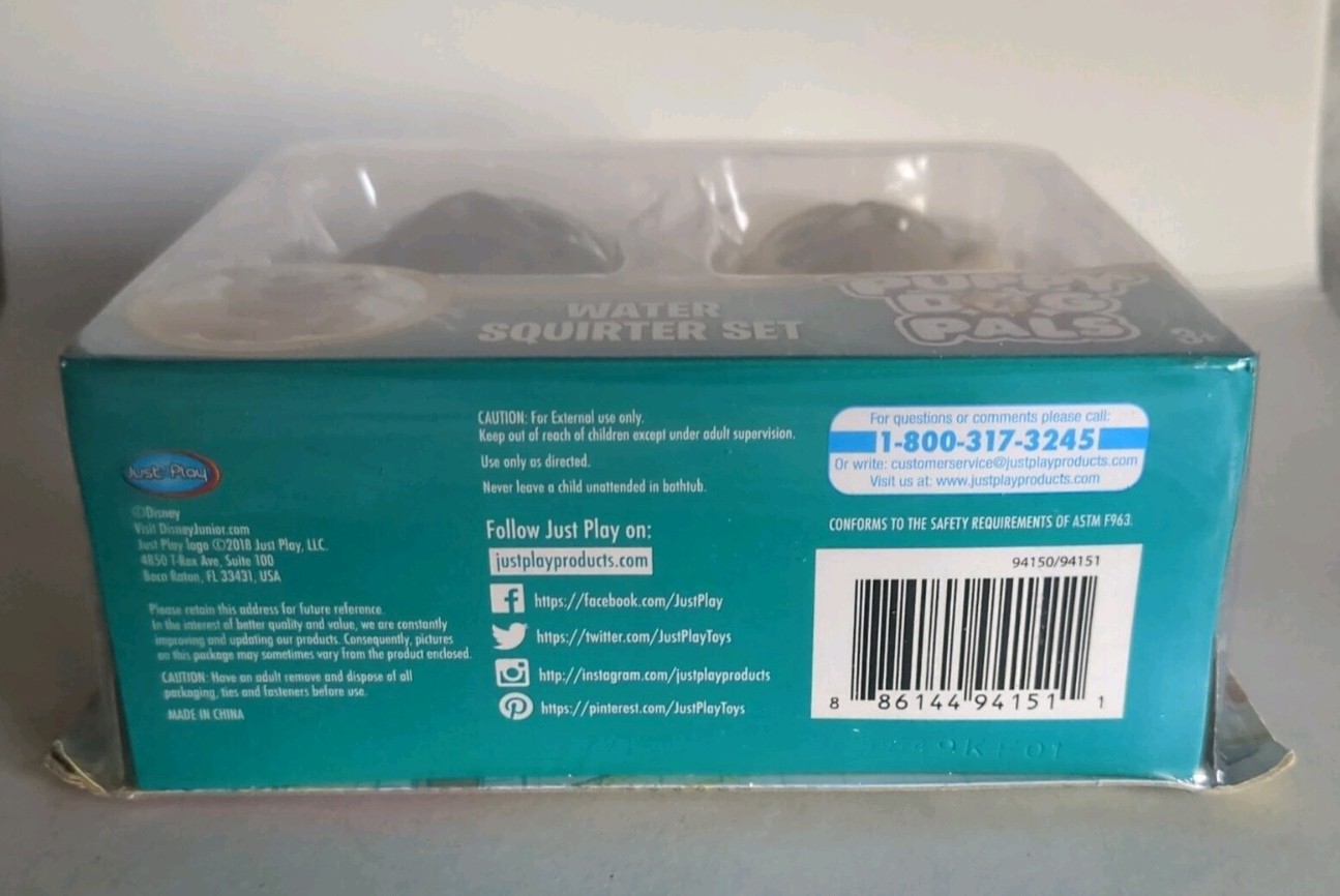 Disney Junior PUPPY DOG PALS Water Squirter Set with ROLLY and BINGO Brand New