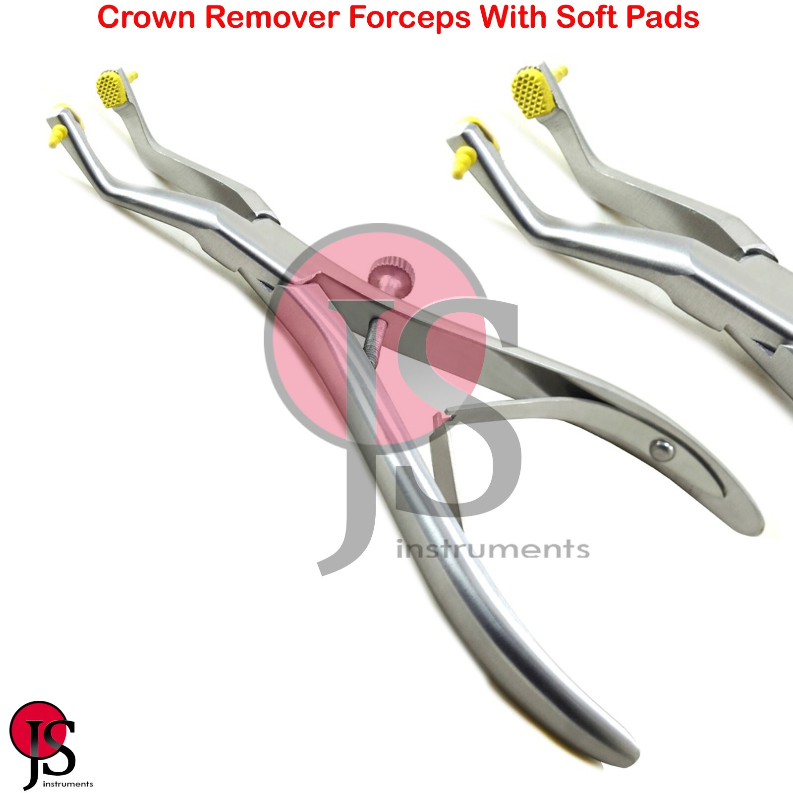 Dental Temporary Crown Remover Replacement Forceps Pliers Free Soft Pads