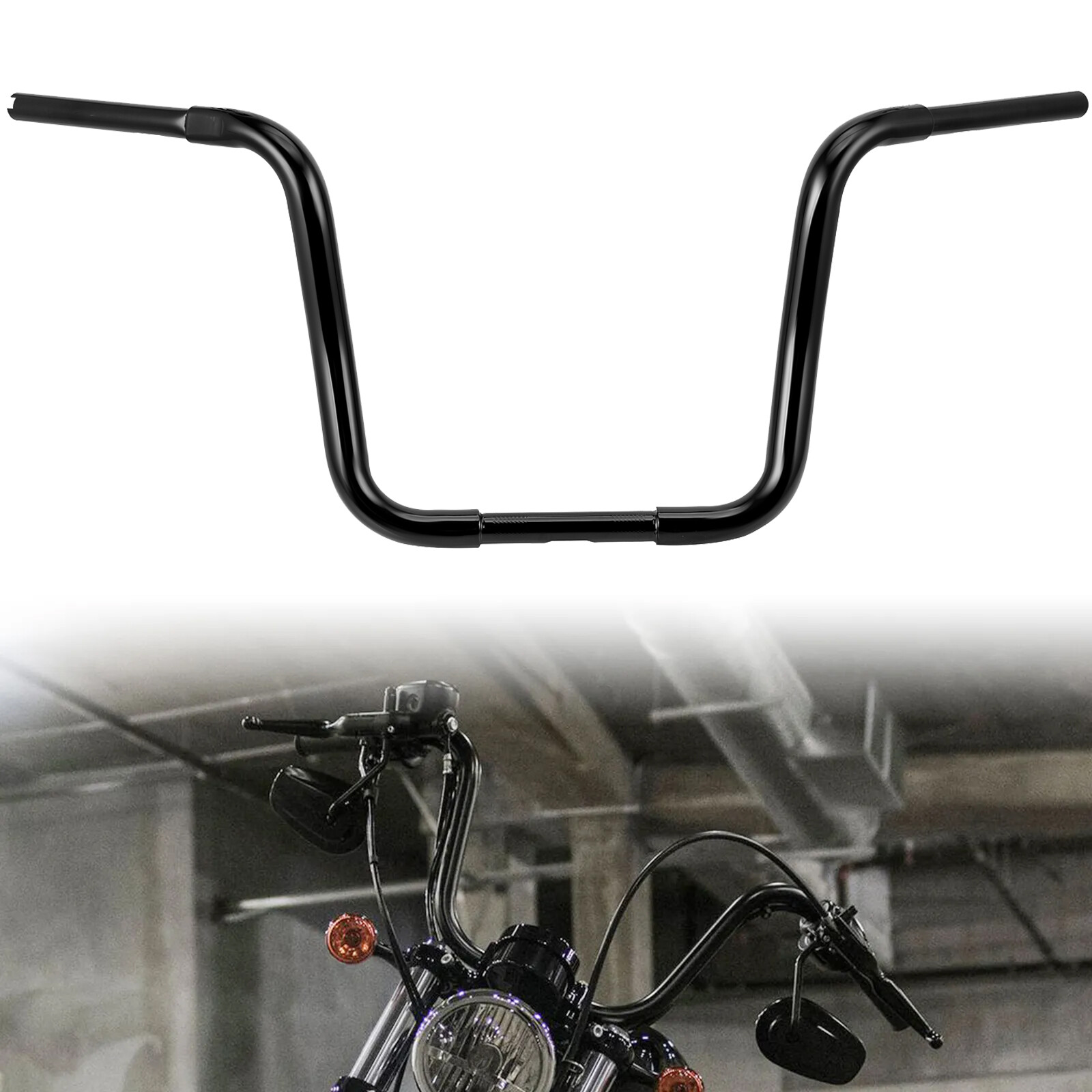 12" 14" 16" 18" Rise Ape Hanger Handlebars For Harley Softail Dyna Sportster XL