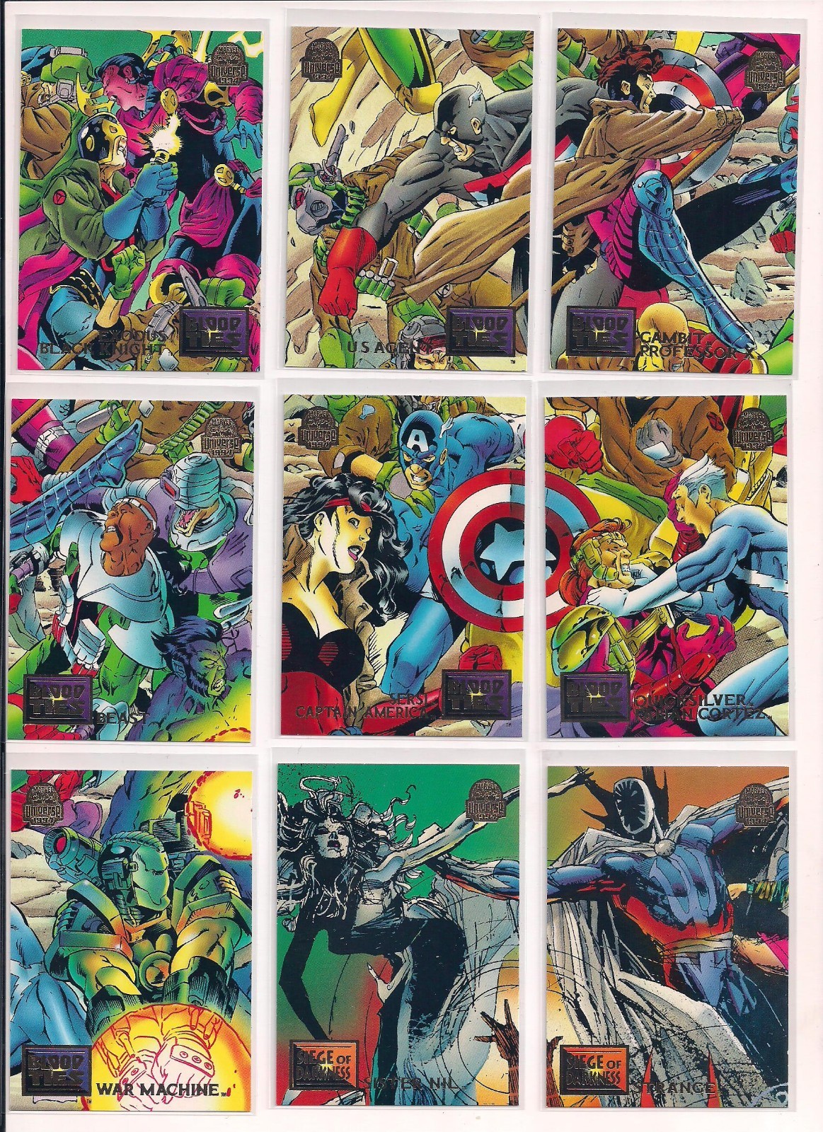 1994 Fleer Marvel Universe Trading Cards / U You Pick / Choose From List / bx4