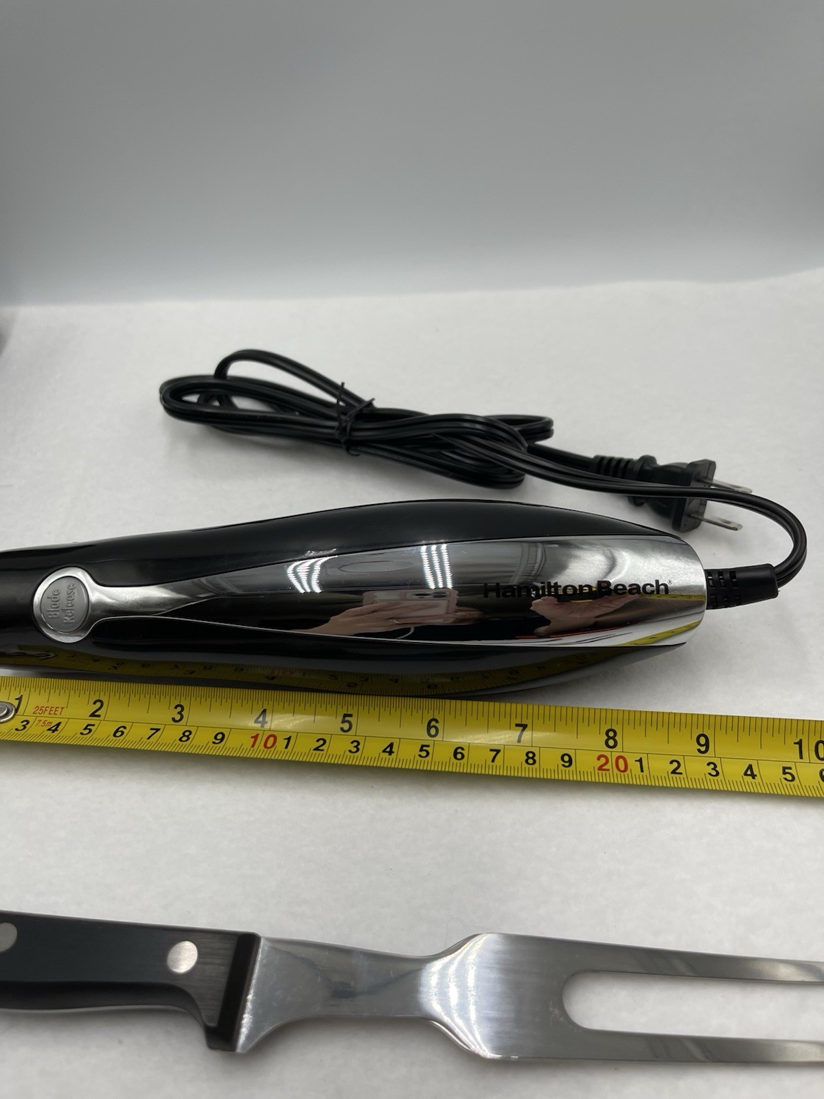 HAMILTON BEACH Classic Chrome Electric Knife & Fork 74275