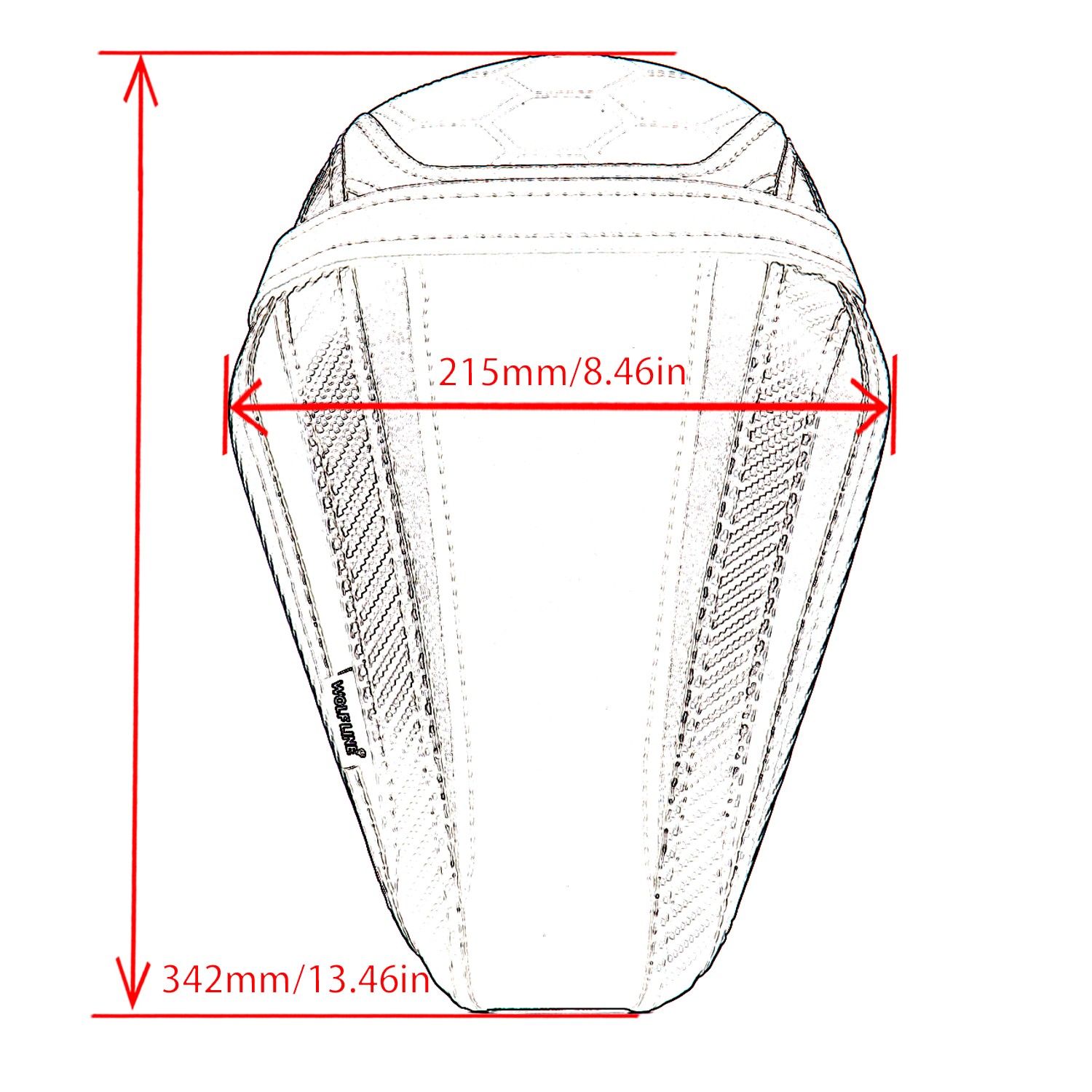 WOLFLINE Dual Seat Rider Passenger Seat For Kawasaki ZX-6R 2019-2025 Comfort