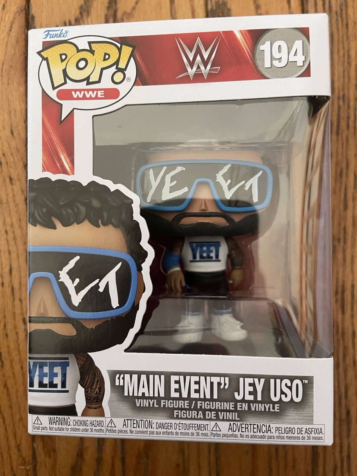Funko POP! WWE Jey Uso Main Event Figure 194 ~ IN HAND