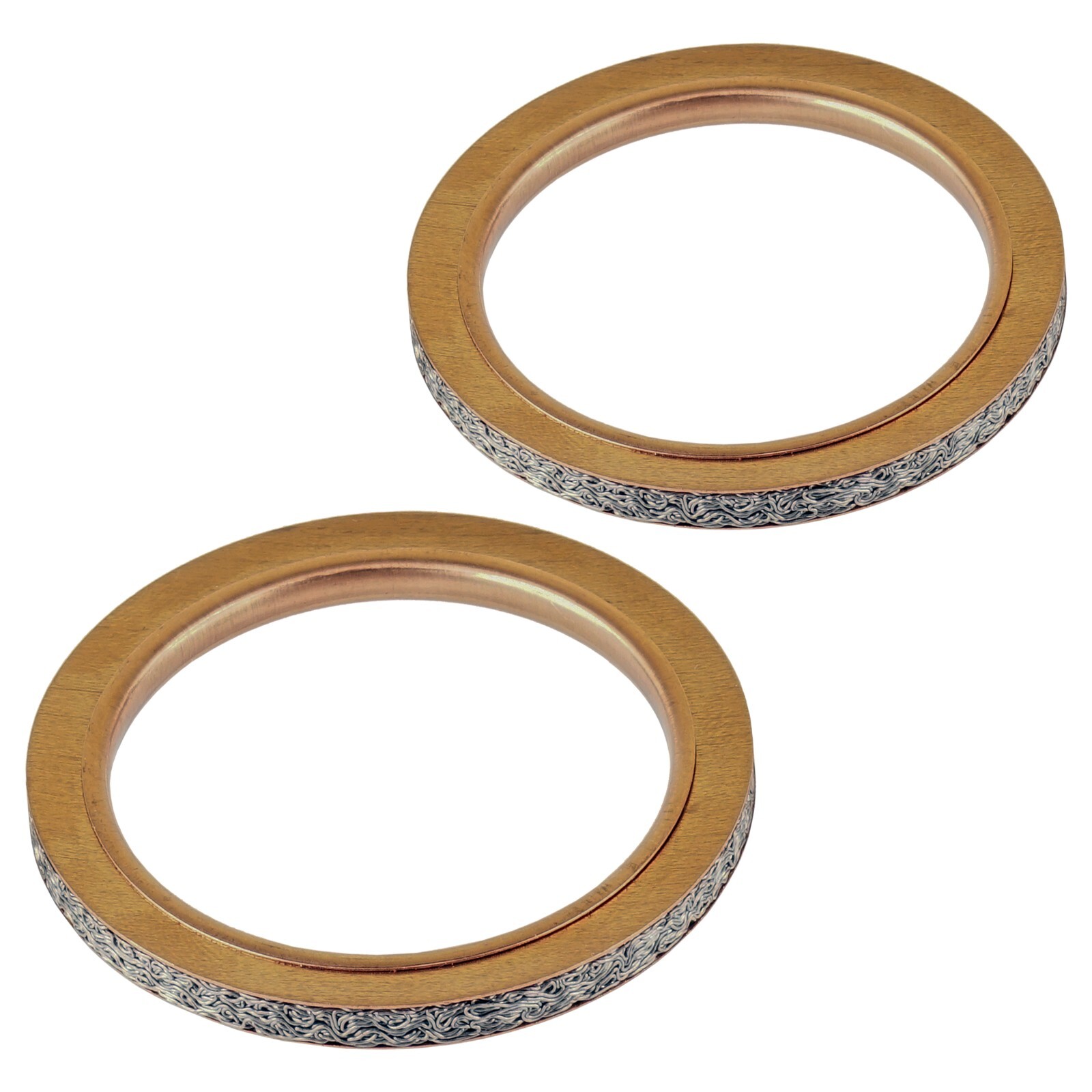 2 Exhaust Muffler joint exhaust Gasket For Yamaha V-Star 650 XVS650 1998 - 2010