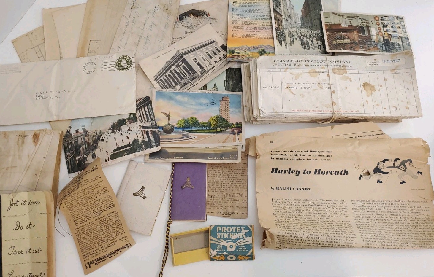 Huge 13.8lb Frank W. Halsey Army Estate Ephemera Lot 1910s-1950s VPI Chilkoot ++