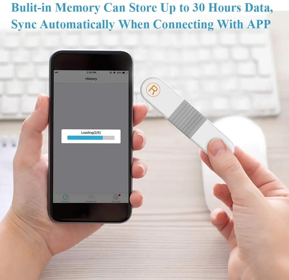 ANT+ Bluetooth Heart Rate Monitor Vibration Alert Rate Tracking Up To 24h