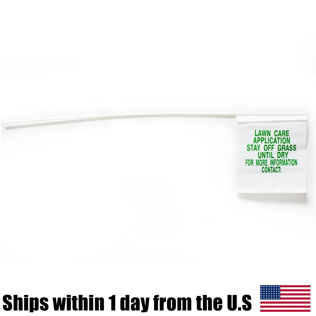 Lawn Care Application Fertilizer Flag Marker Stay Off Grass Marking Flags 100 Pk