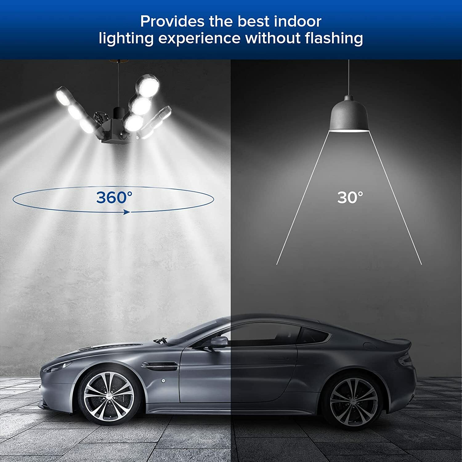 400W Super Bright Warehouse LED High Bay Lights Factory Shop Ceiling Light Lamp