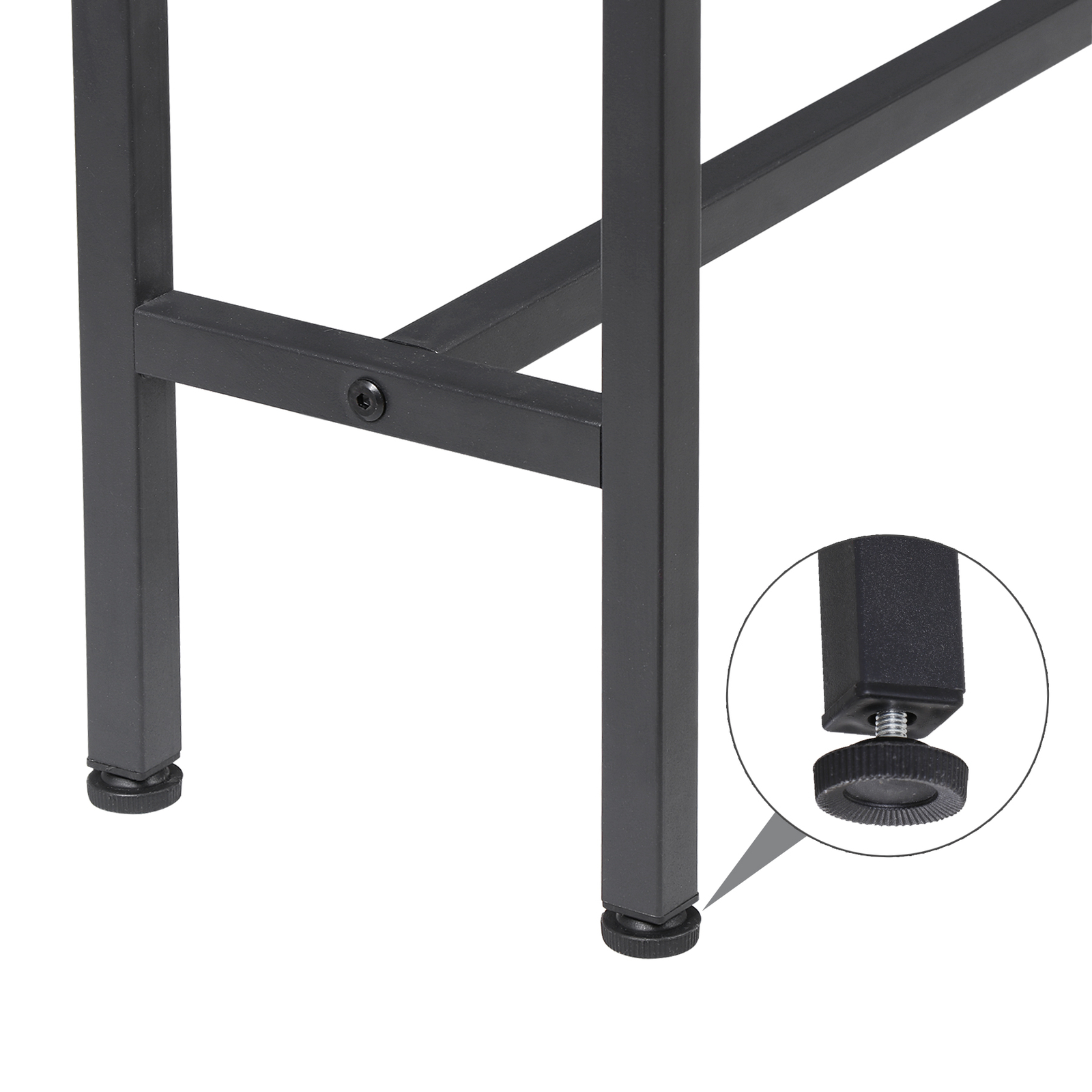 Console Table with Power Outlets and USB Ports Narrow Sofa Table for Living Room