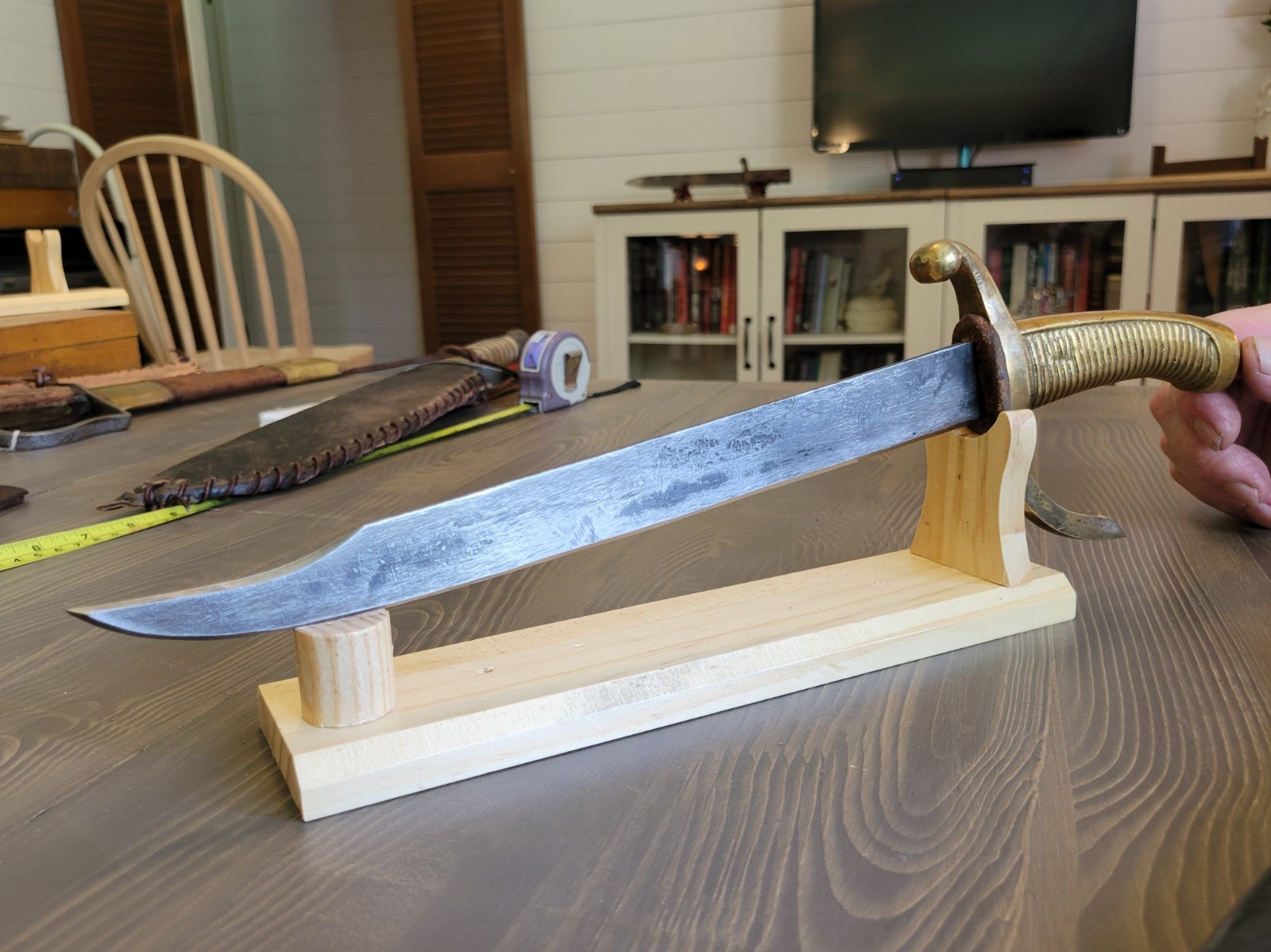 Modified WWI Era Spanish Sword/Saber dated 1900 With Custom Sheath!