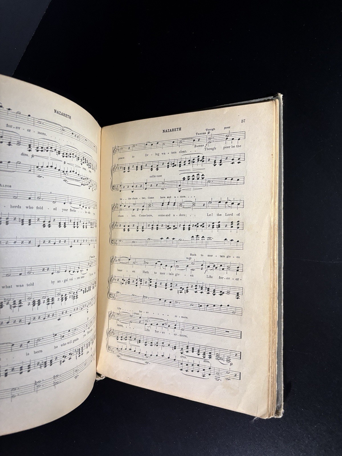 Christmas Carols and Hymns Sheet Music Book by Hollis Dann 1937 Edition