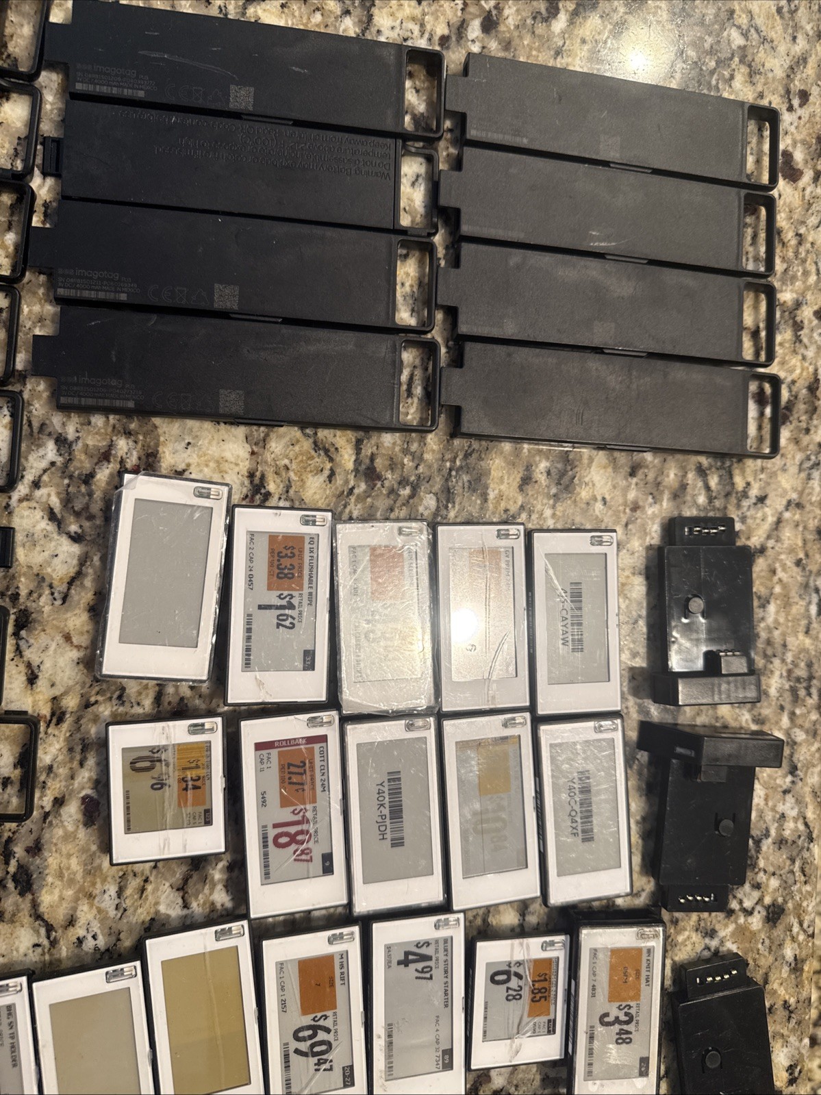 Large Lot of SES-imagotag PU3 Batteries + RC3.1 e-Ink Price Tag Battery