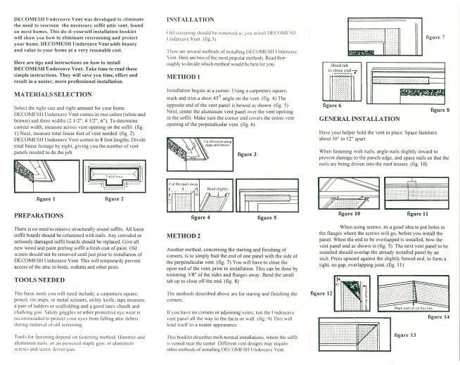 Decomesh 4.5" Aluminum Undereave Soffit Vent White