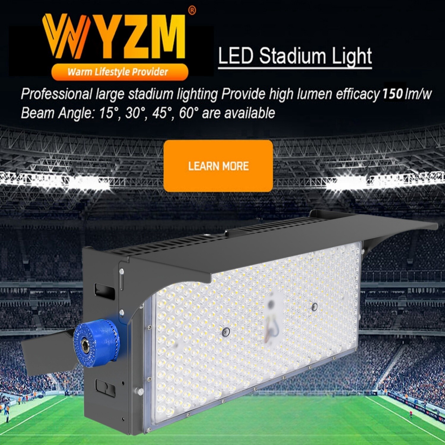 Led Stadium Flood Lights Outdoor 1500W Equivalent Super Bright Commercial Lights