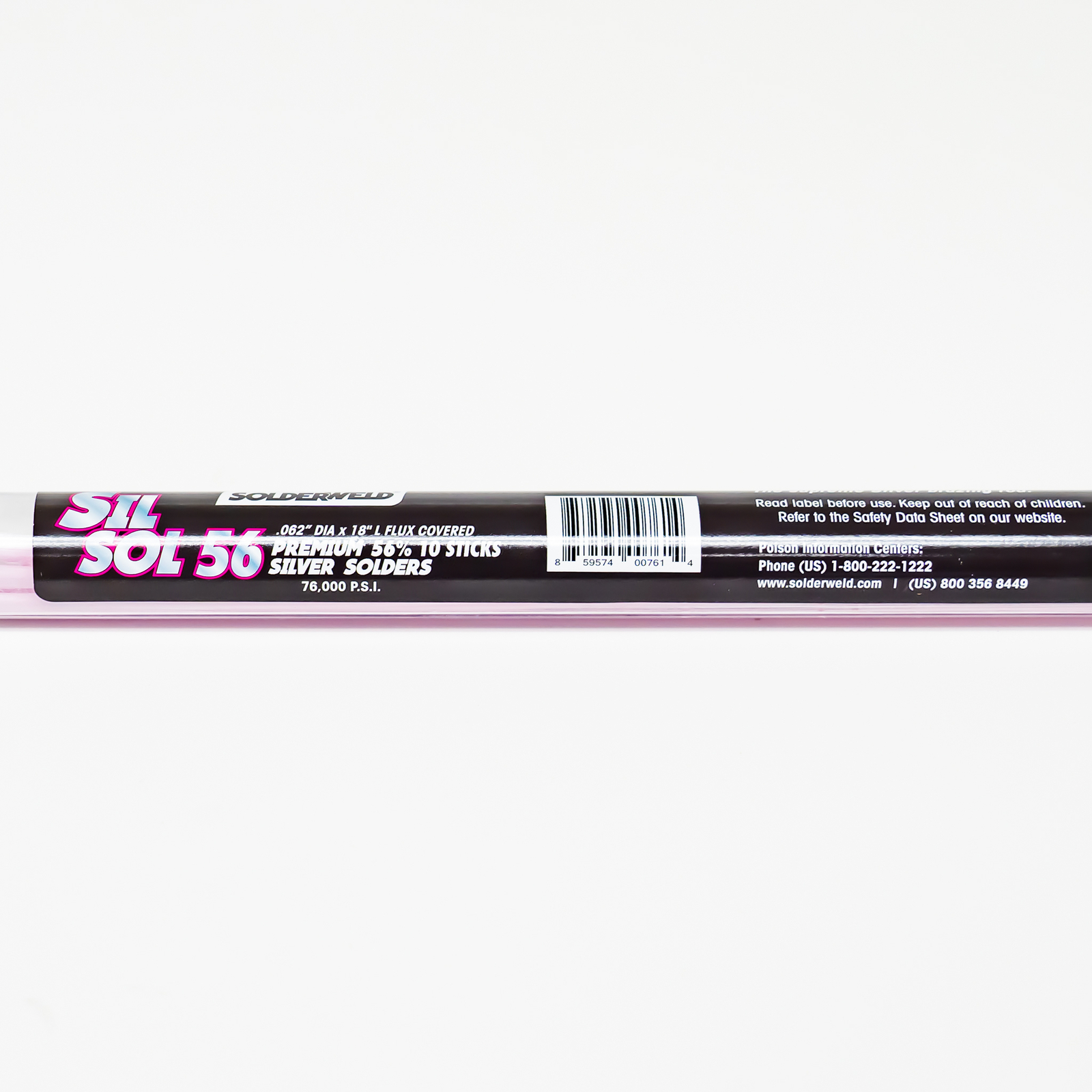 Solderweld SW-SS5610K Sil Sol 56% Silver Solder Flux Covered Rod 10 Sticks 18"