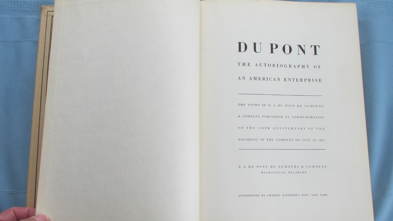 1952 Dupont Autobiography Of American Enterprise Du Pont Powder Company-Photos