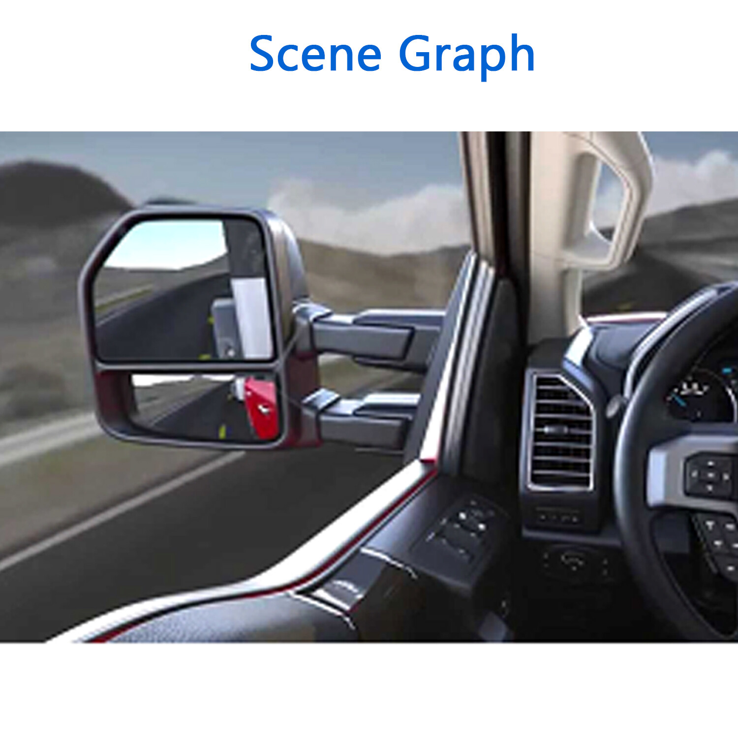 Towing Mirror Power Heated For 2017-2020 Ford F-250 F-350 Super Duty Driver Side