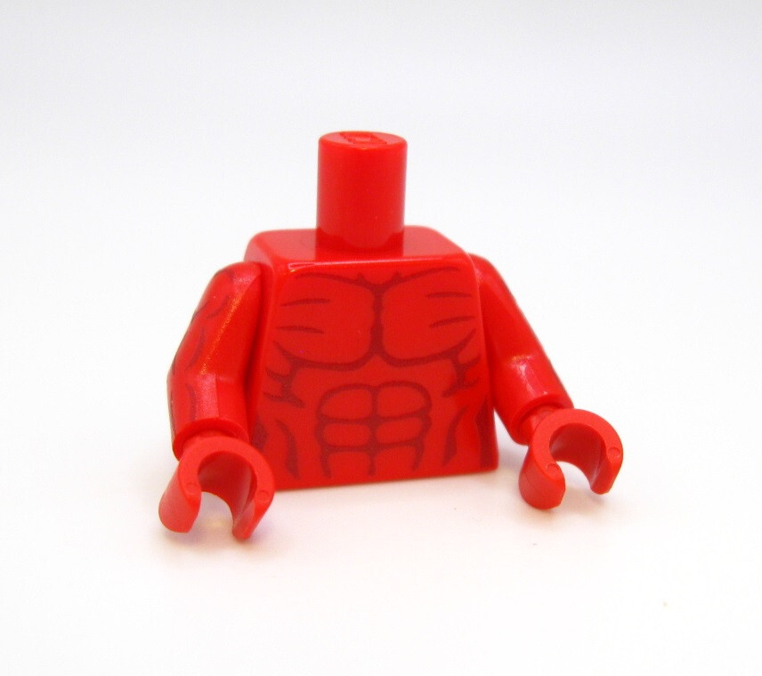 Custom printed TORSO ASSEMBLY for Minifigures using Real LEGO® bricks