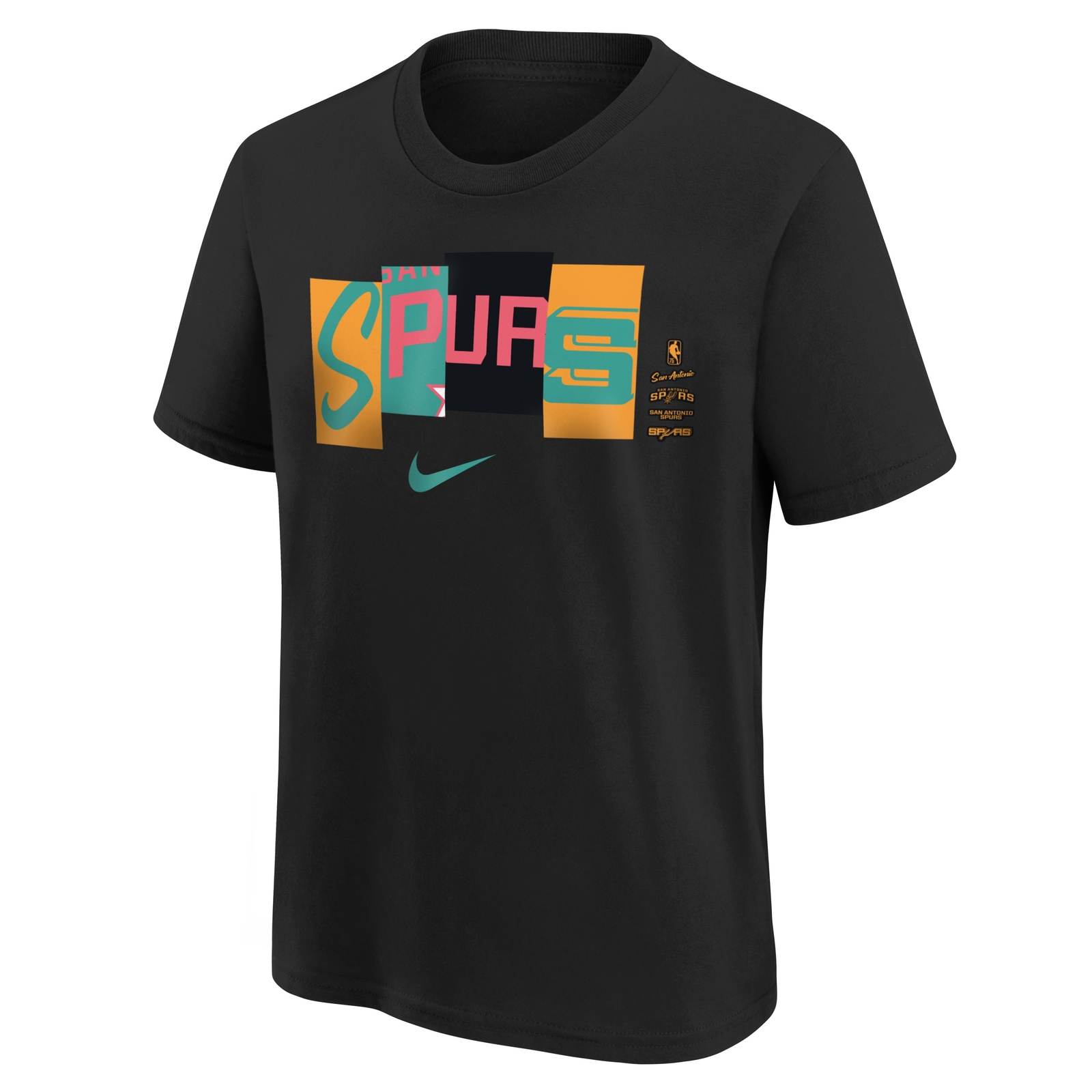 Nike NBA Youth San Antonio Spurs Essential Mixtape Short Sleeve Tee