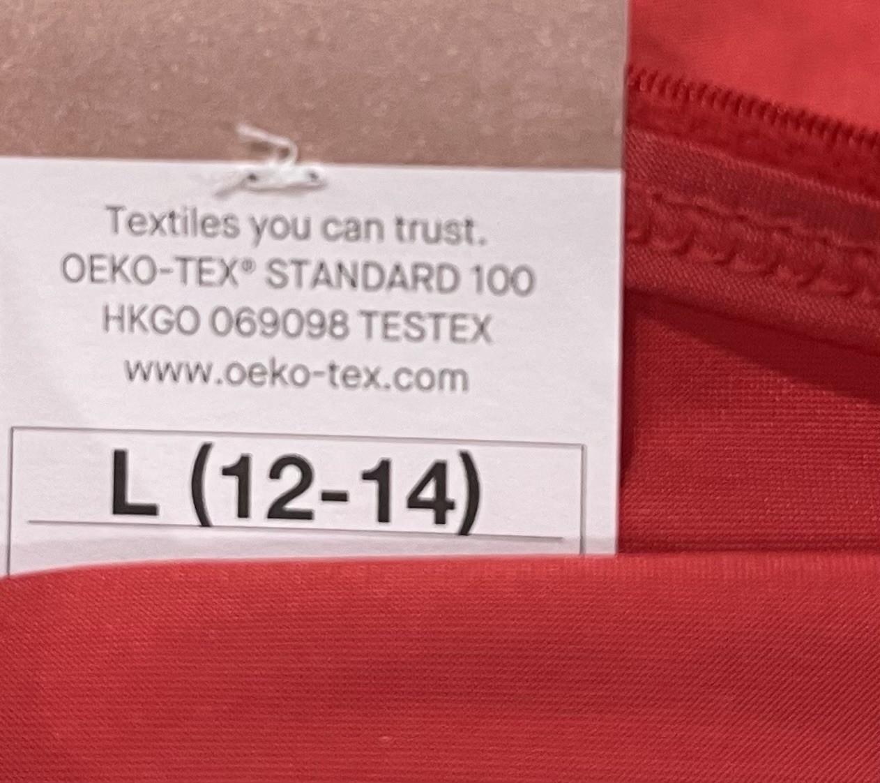 Auden Red Satin Cheeky Panties- 2 Pair, Size Large (12-14) String Bikini-New