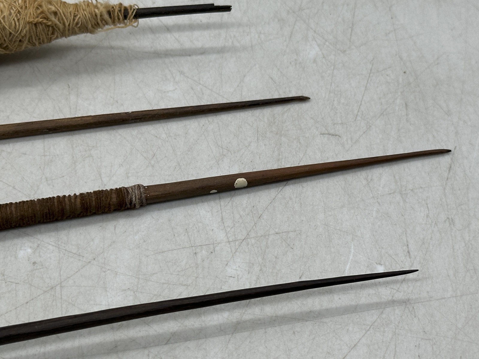 Pre-Columbian Spindle Lot ~ 1 Bead, Several with Thread