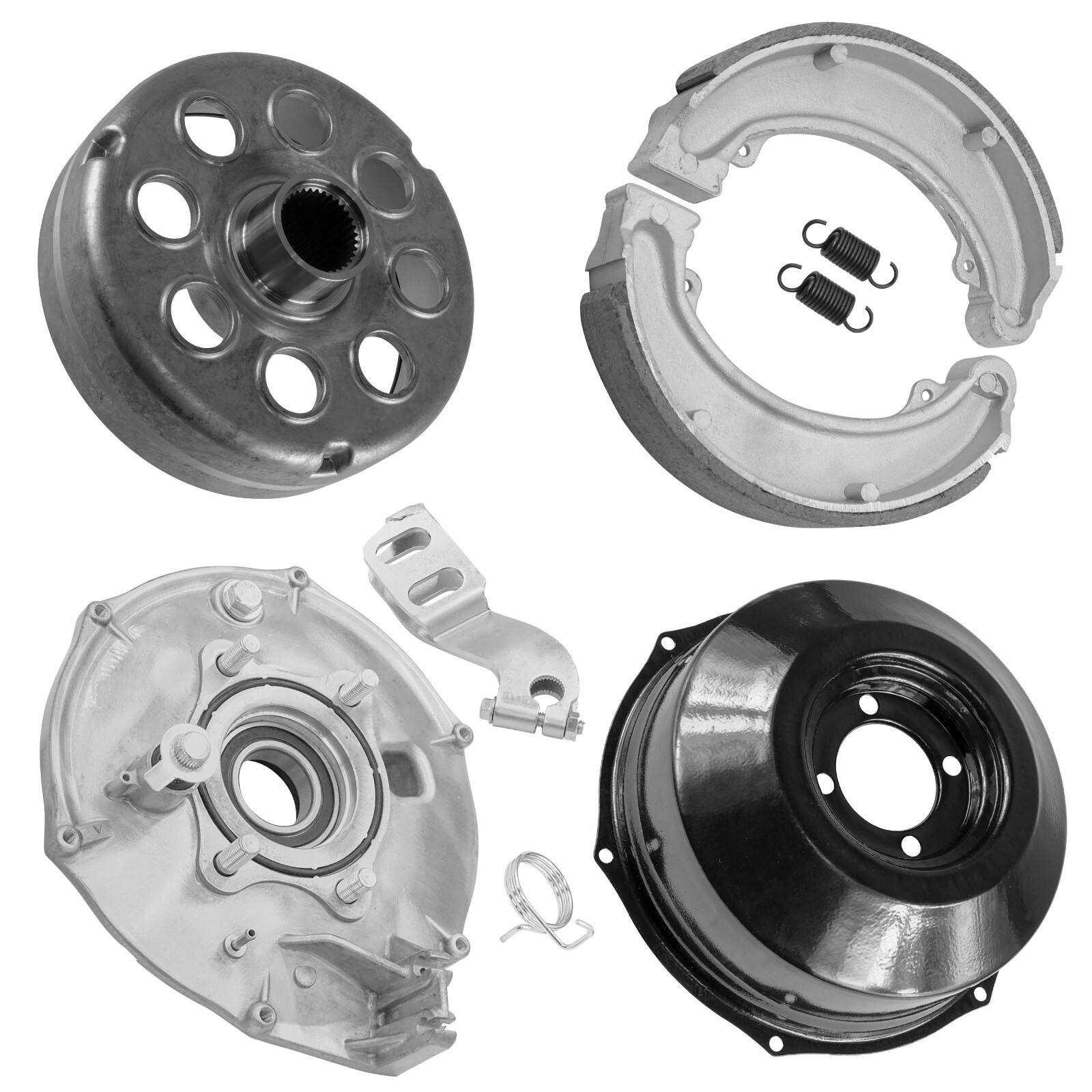 Rear Brake Panel & Drum For Fourtrax 300 TRX300 TRX300FW 1988-2000 43100-HC4-010