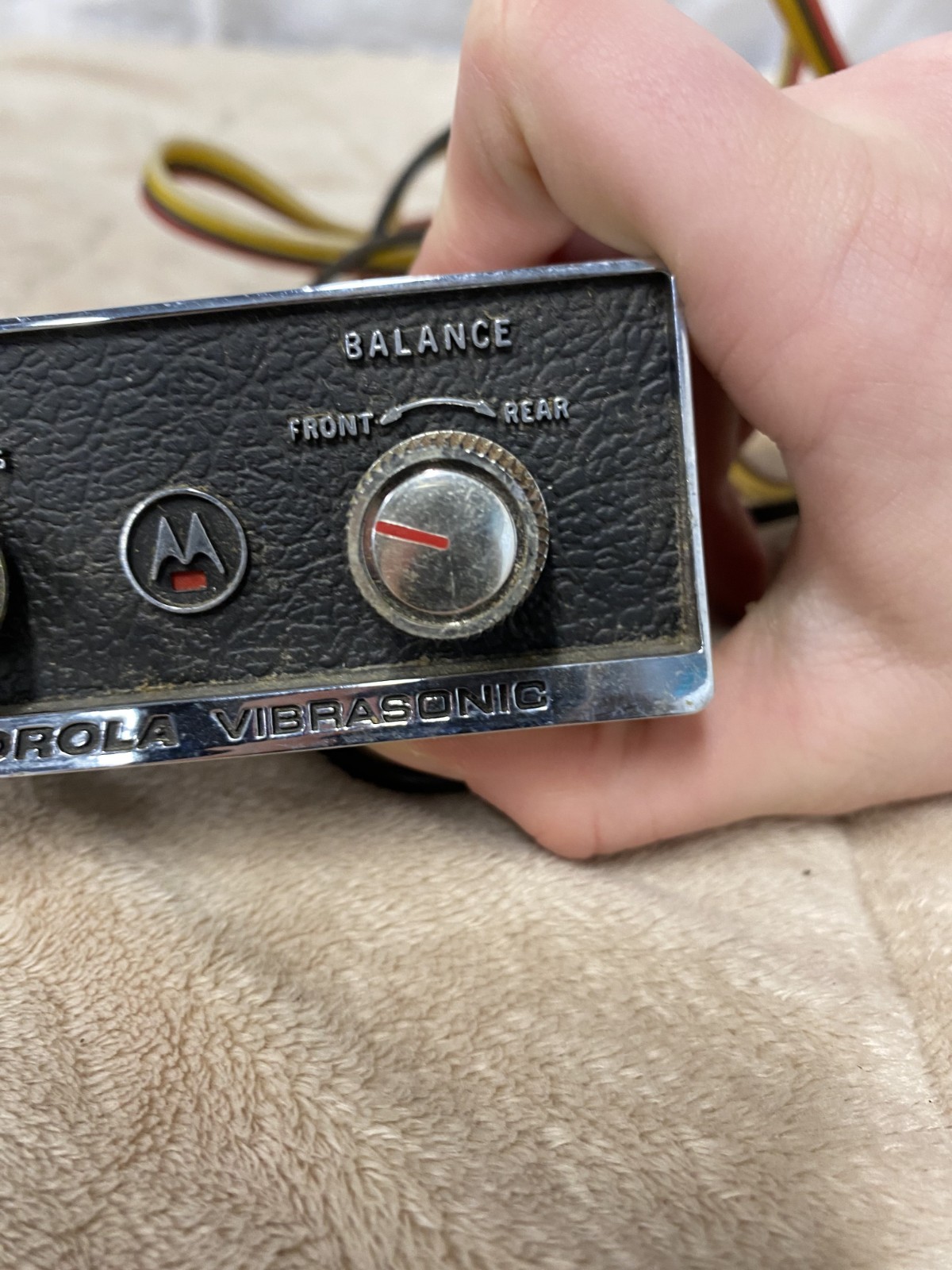 Vintage Motorola R200 Vibrasonic CONTROL SWITCH UNIT ONLY