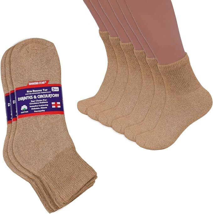 Men Diabetic Ankle Quarter Socks Wholesale Bulk Lots Health Circulatory 9-15