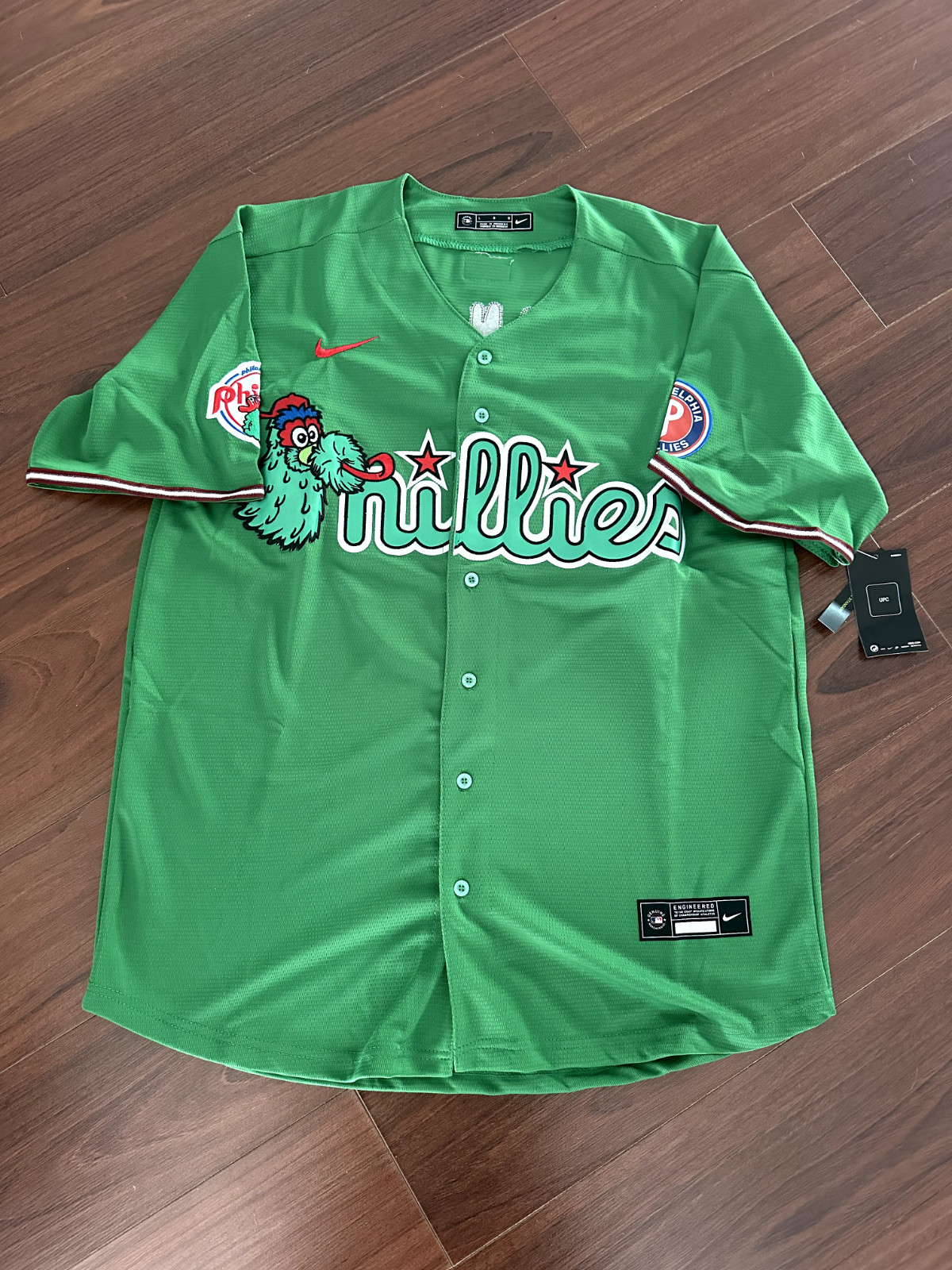 NEW Custom Mens Philadelphia Phillies Philly Phanatic Stitched Jersey USA Seller