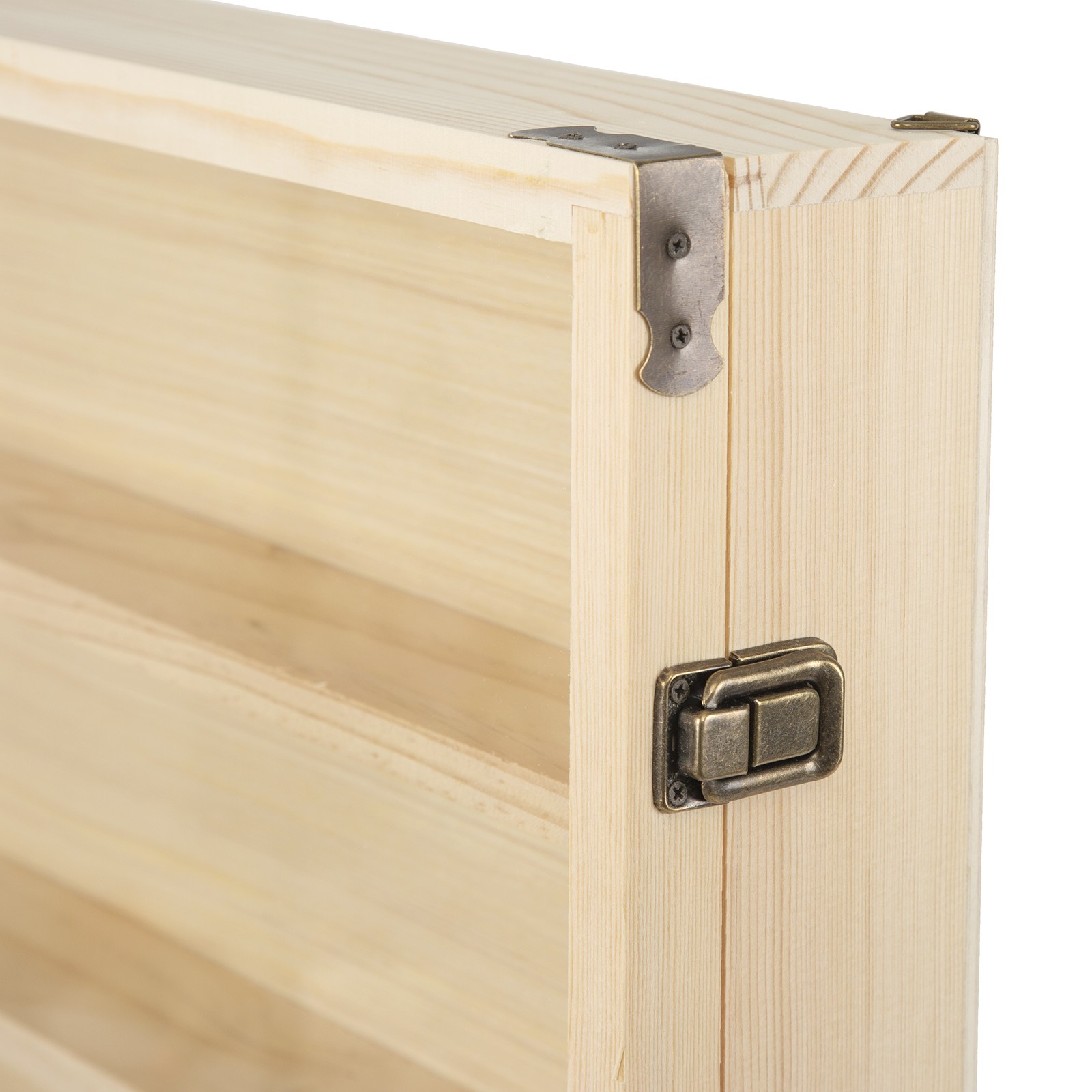 6 Tier Wooden Wall Mounted Display Cabinet Model Toy Collection Locker