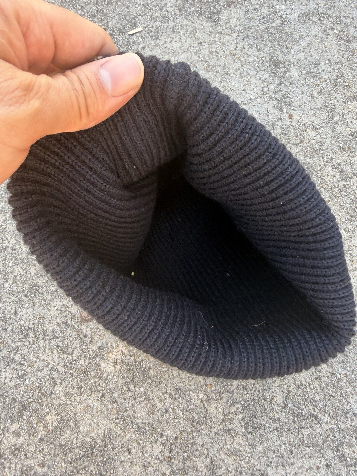 Vintage US Navy Watch Cap 1940s Original WWII Stenciled Wool Knit USN Beanie