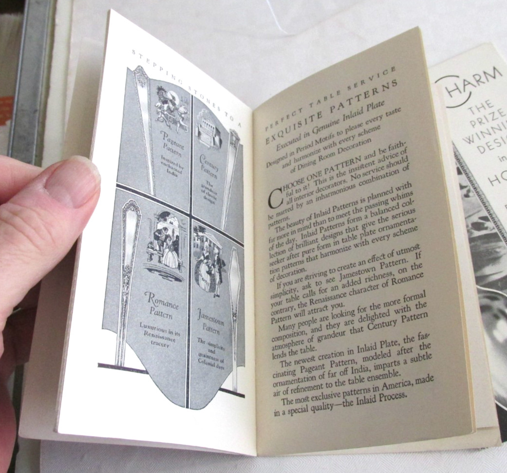 1920 HOLMES & EDWARDS SILVER CO Booklet Stepping Stones to Perfect Table Service