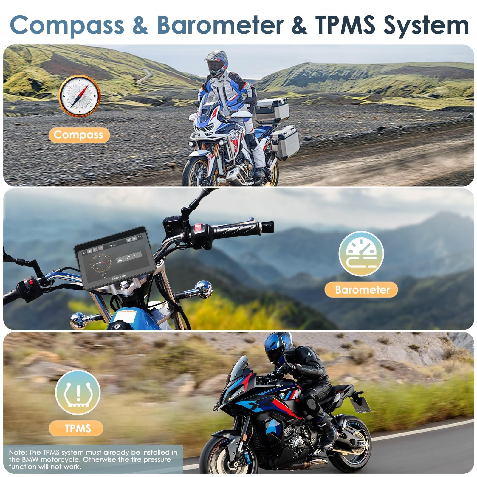 Carpuride W702BS Carplay Android Auto BMW Moto Stereo OEM Transmission Controlle