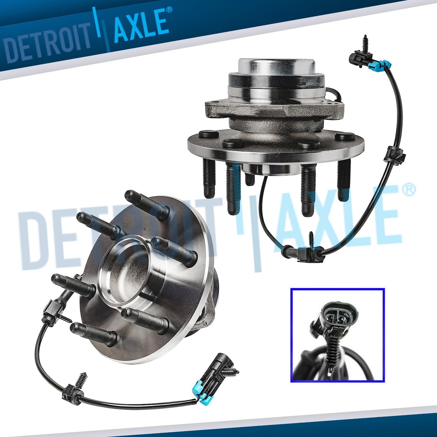 RWD Pair Front Wheel Bearing Hub for Chevy GMC Silverado Sierra 1500 Yukon Tahoe