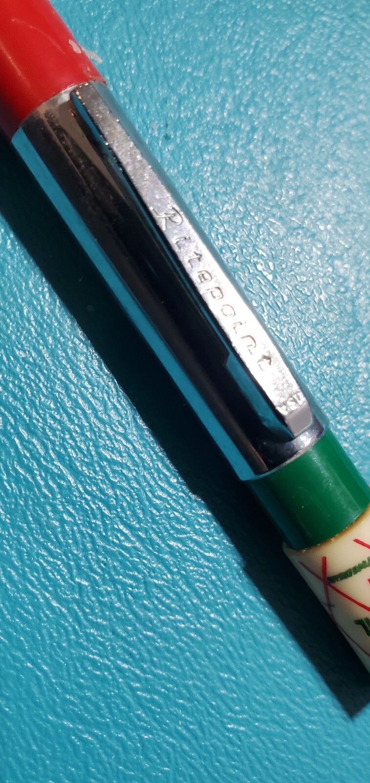 Vintage RITEPOINT PEN CONOCO SUPER MOTOR OIL Pen GAS STATION ADVERTISING Topper