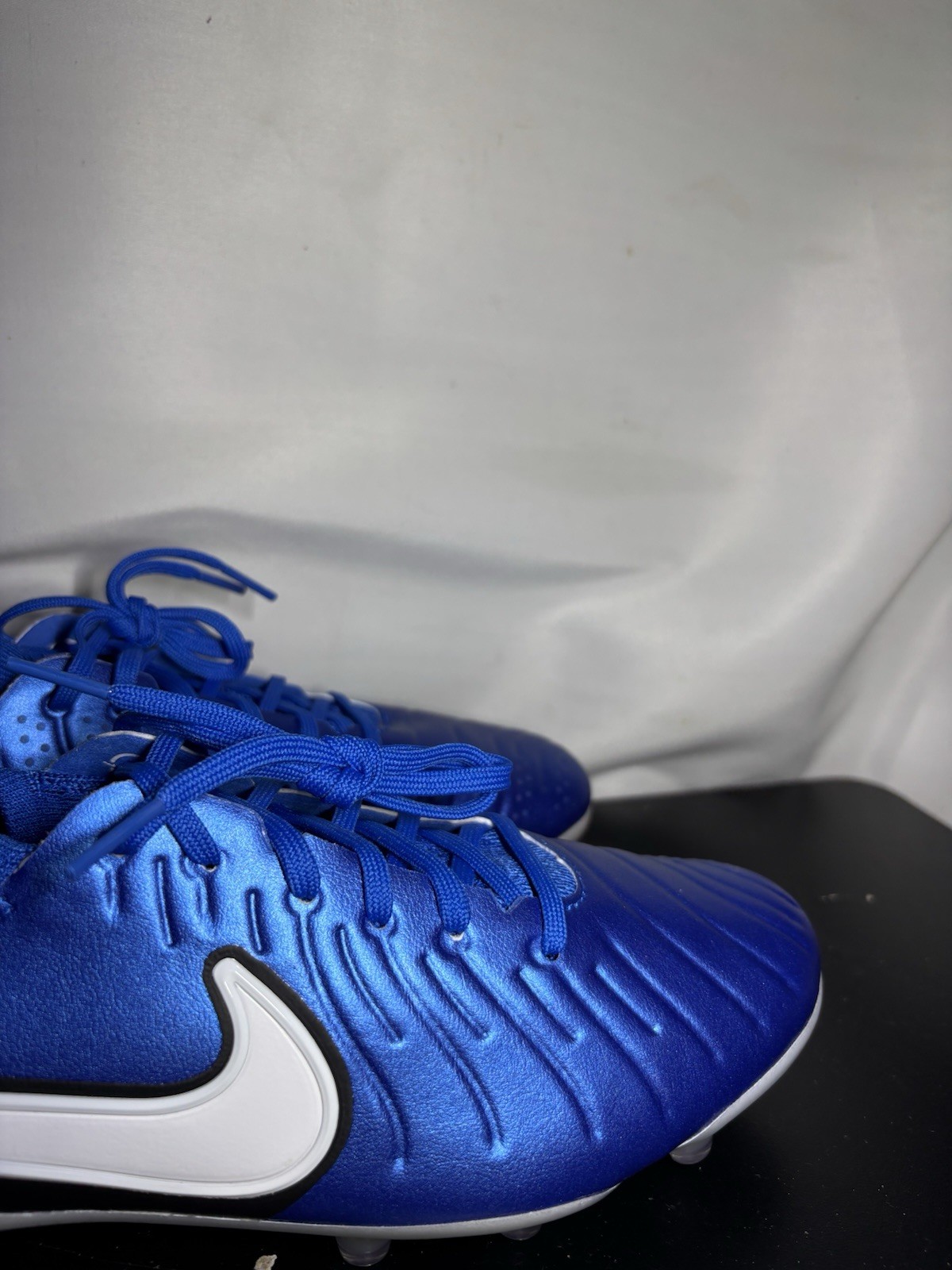 Nike Legend 10 Elite FG Soccer Cleats Blue White DV4328-400 Men's Size 8.5 New