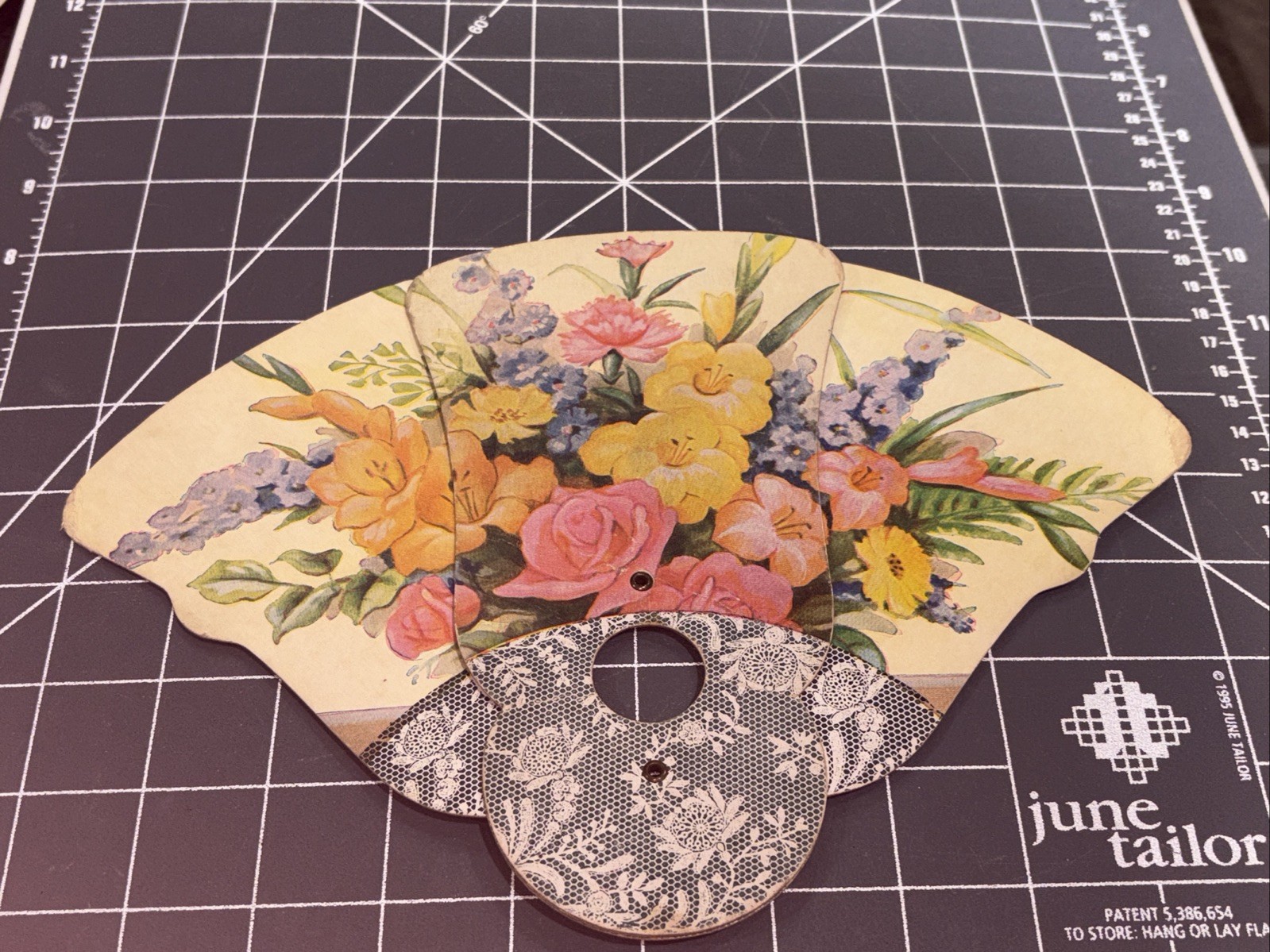 Vintage Lot Of 3 Advertising Cardboard Handheld Fans